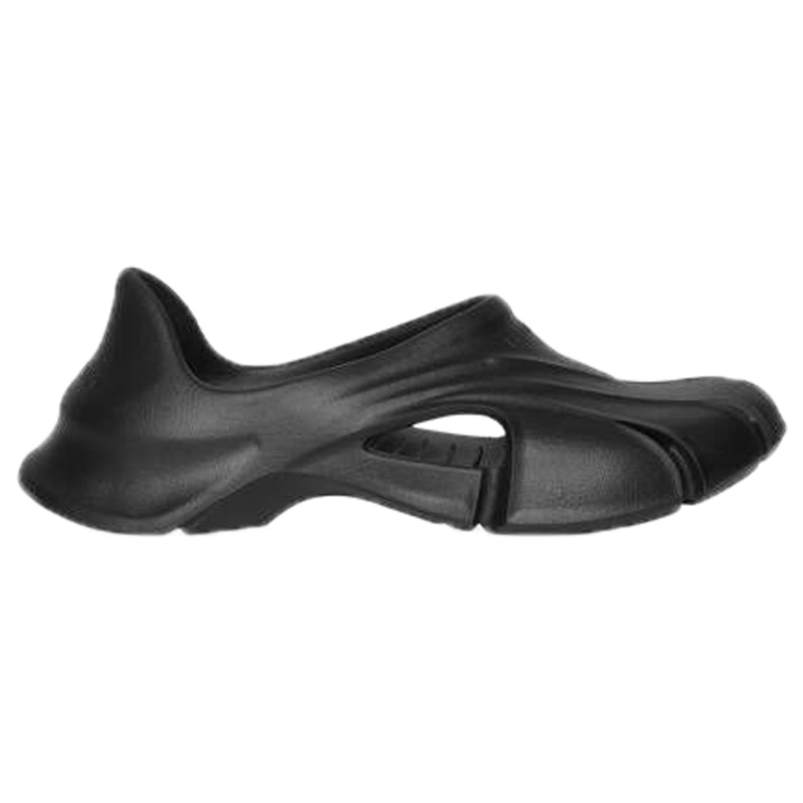Balenciaga Mold Closed Slip On Sandals in Black Rubber ref