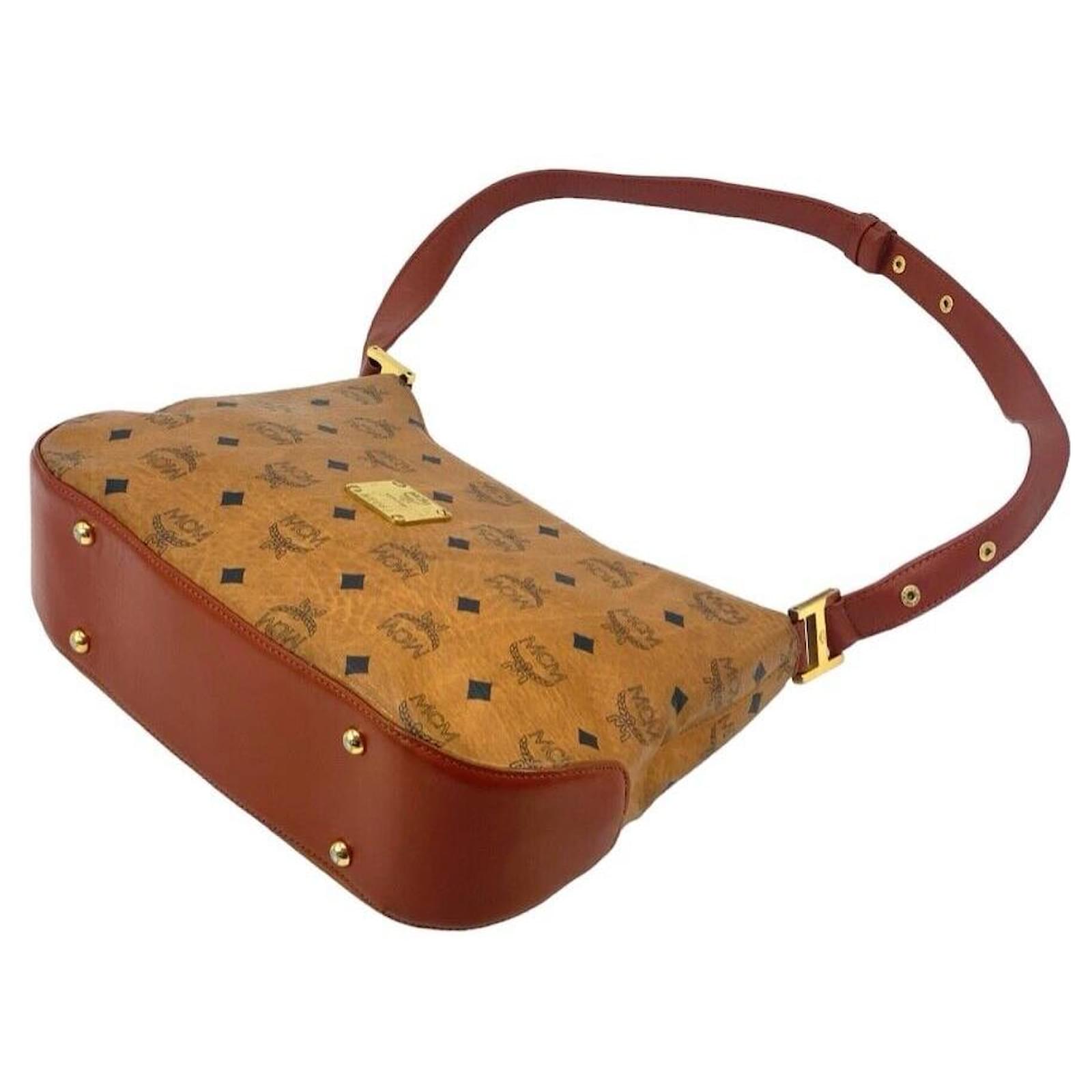 MCM VINTAGE SHOULDER BAG COGNAC BROWN ref.681459 Joli Closet