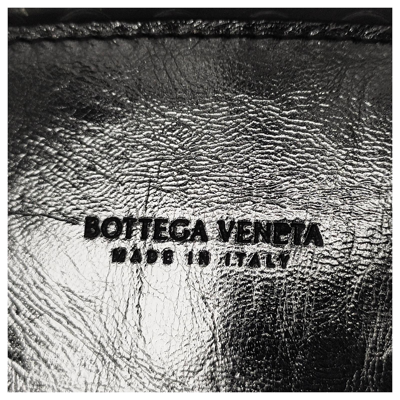 Bottega Veneta Silver Metallic The Mini Pouch Crossbody
