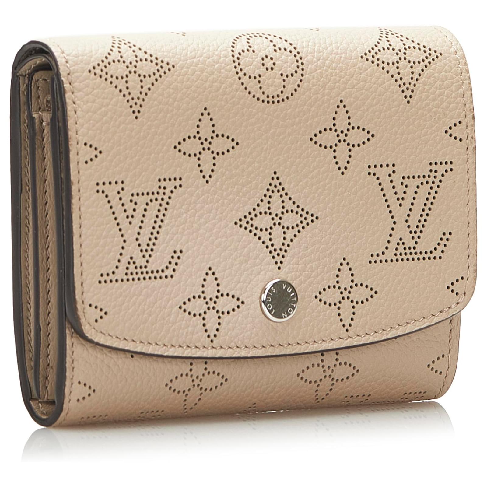 Louis Vuitton, Bags, Louis Vuitton Mahina Iris Compact Wallet Galet