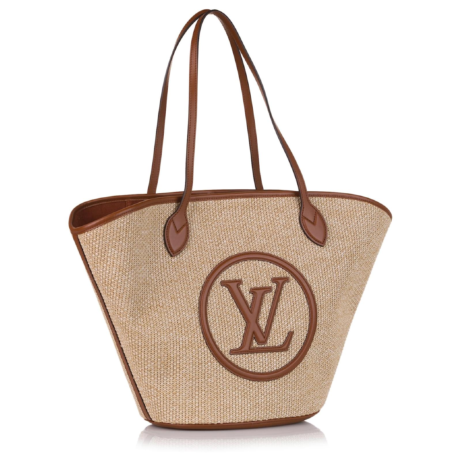 Louis Vuitton Raffia Saint Jacques Tote with Pouch