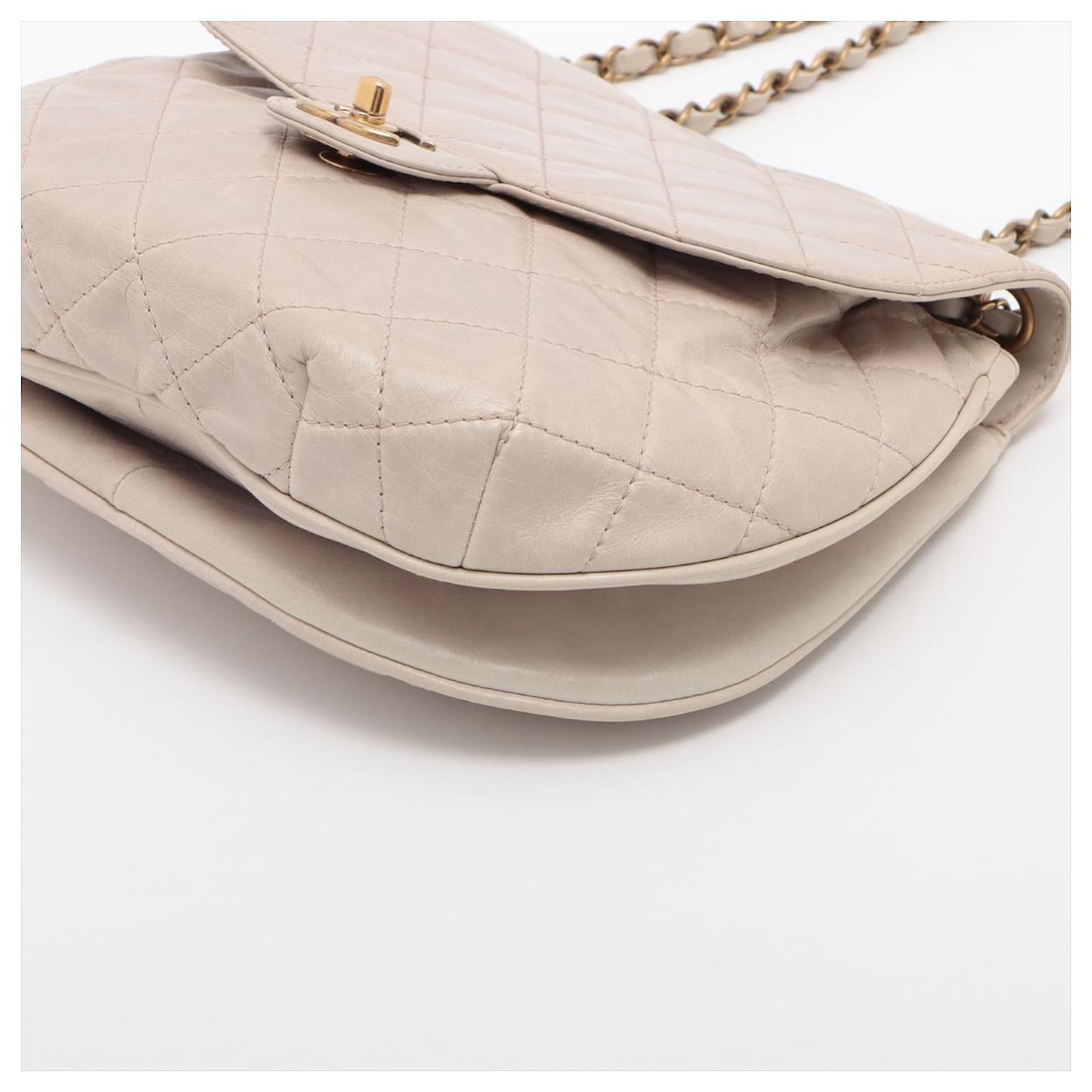 Chanel 2025 Flap Bag 21cm Beige mix Colors Sequin Leather 320284
