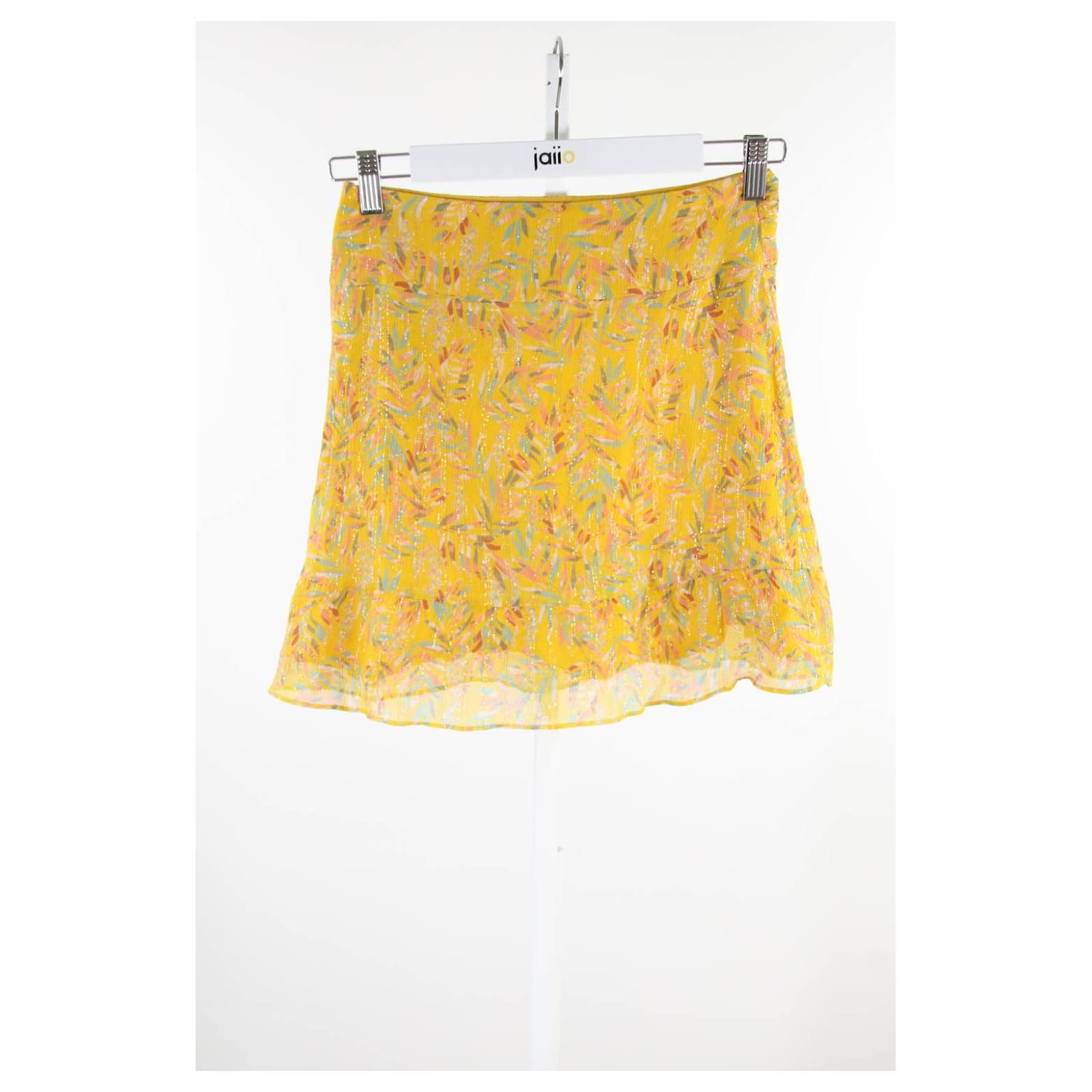 S zane Skirt 36 Yellow Silk Ref 682563 Joli Closet S Zane Skirt 36 Yellow Silk Ref 682563 Joli Closet