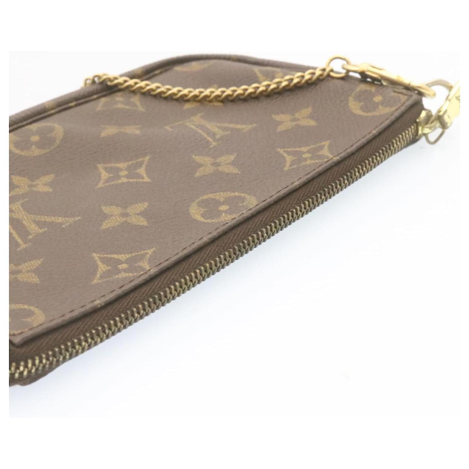 Pochette accessoire mini bag Louis Vuitton Brown in Cotton - 30578761