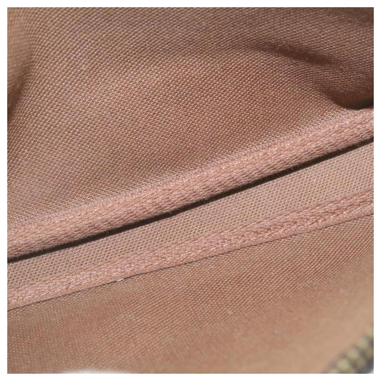 Pochette accessoire cloth mini bag Louis Vuitton Brown in Cloth - 33358169