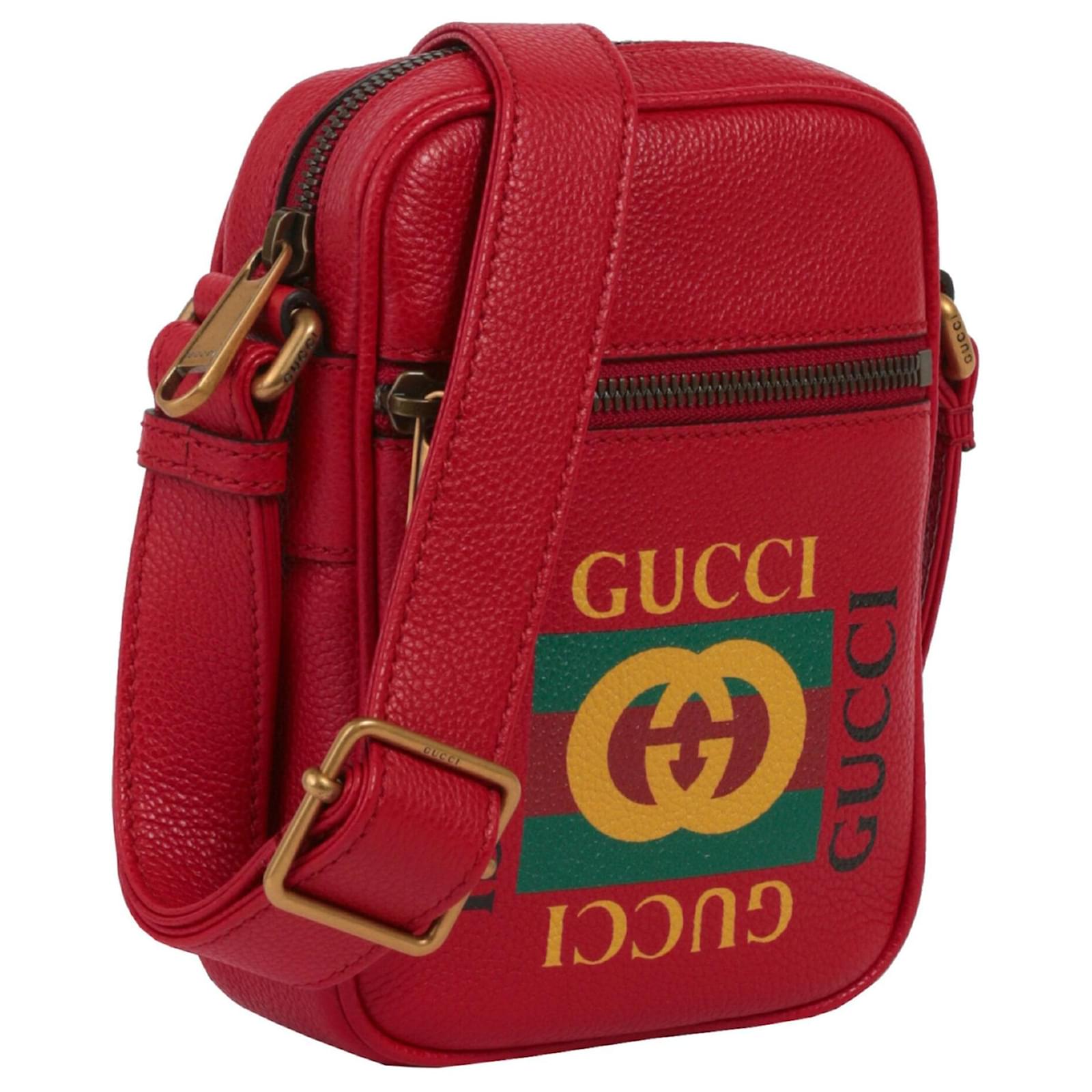 Gucci Logo Leather Messenger Bag Multiple colors Ponystyle calfskin ref.683070 Joli Closet