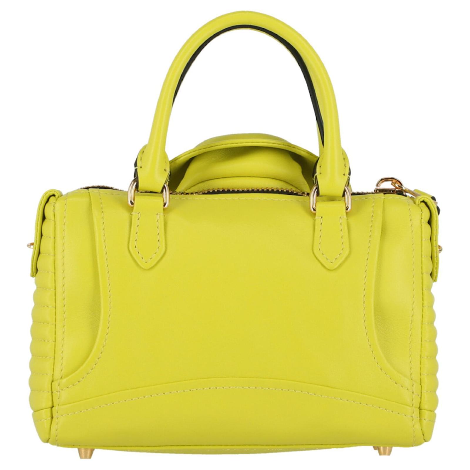 ハンドバッグ MOSCHINO COUTURE Woman Handbag Yellow MC4271PP0MOA0400 400 Moschino Biker Leather Top Handle Bag Yellow ref.683091