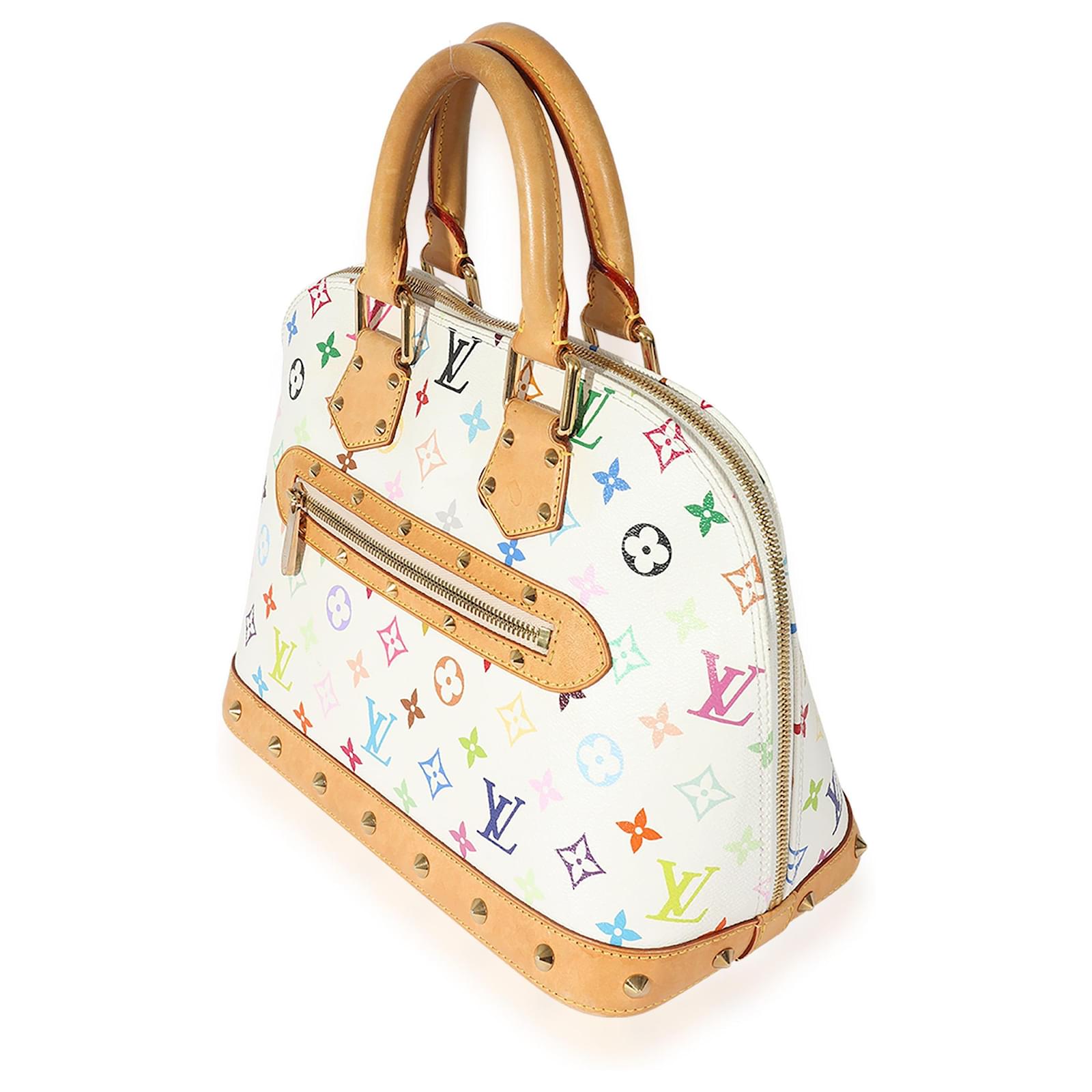 Louis Vuitton X Takashi Murakami White Monogram Multicolore Alma Pm  ref.683248 - Joli Closet