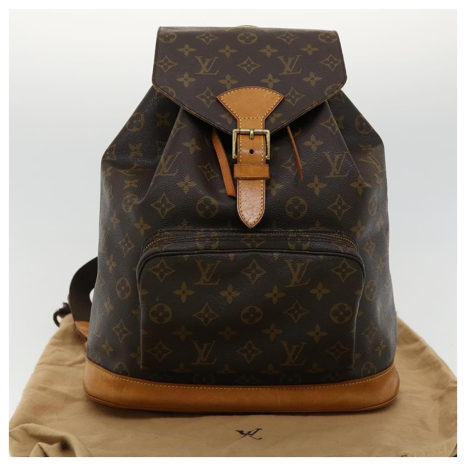 Auth LOUIS VUITTON Montsouris GM M51135 Monogram MI0965 Backpack