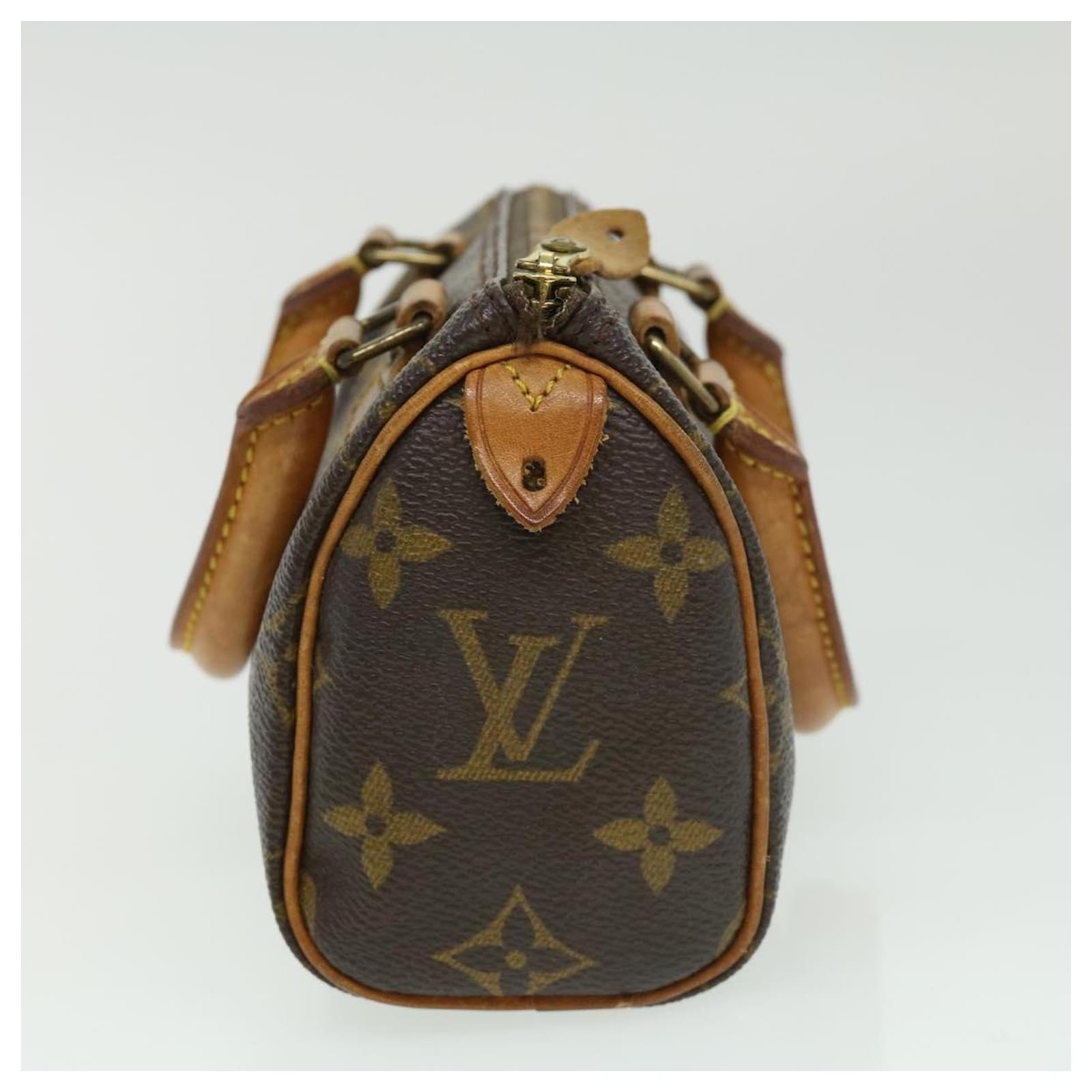 LOUIS VUITTON Mini Speedy Hand Bag 2way Monogram Crossbody Strap M41534