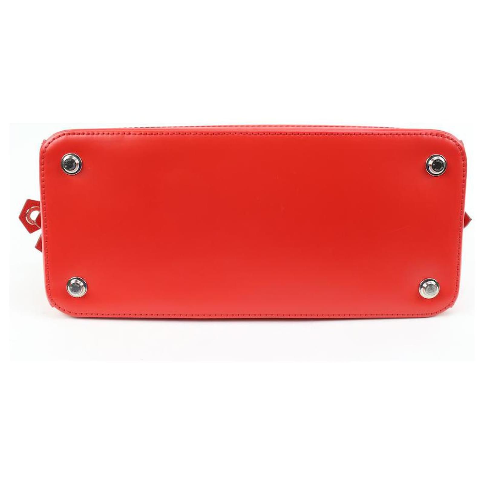Louis Vuitton Red Monogram Dora PM Dome 2way Satchel Bag 10lk516s