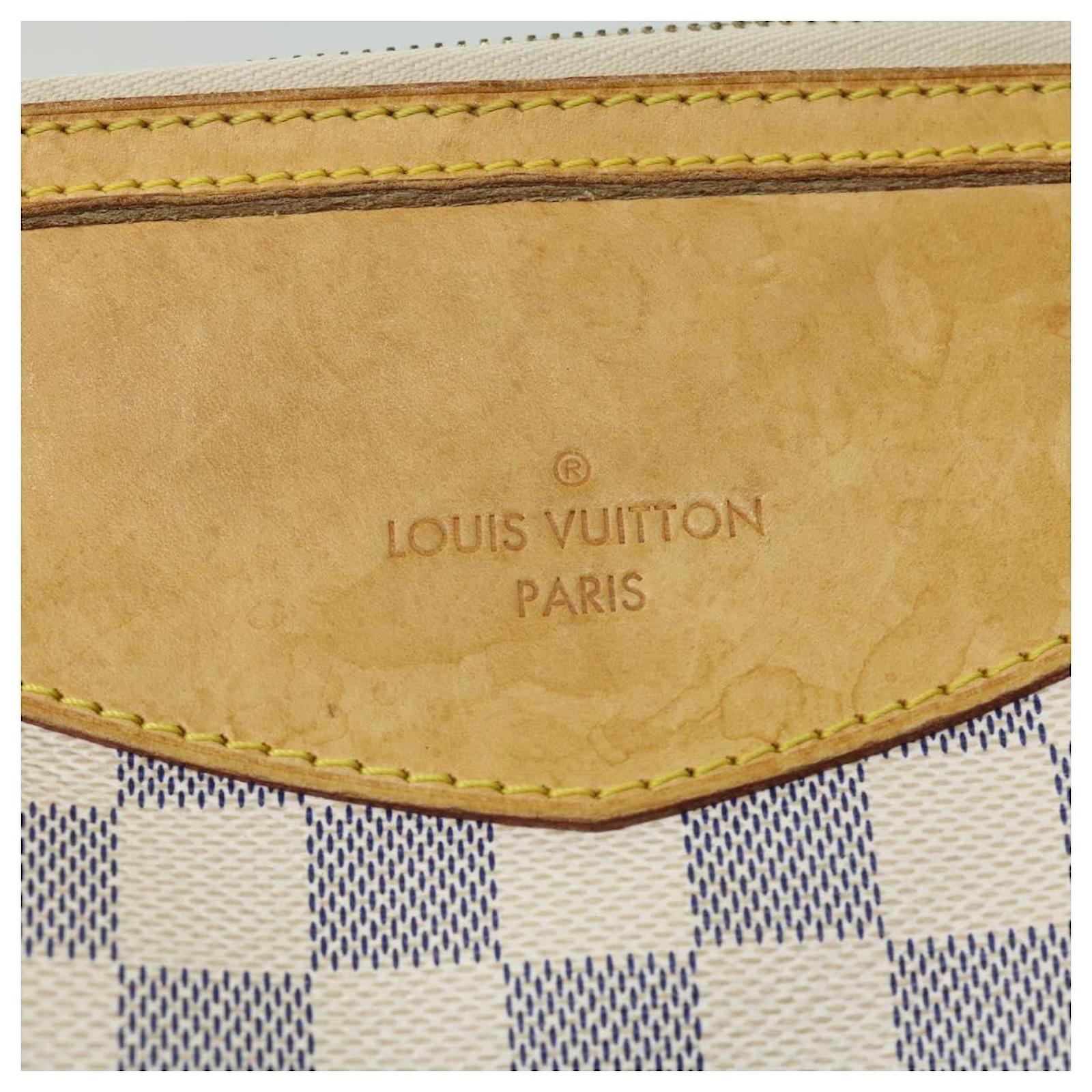 LOUIS VUITTON Damier Azur Siracusa MM Hand Bag N41112 LV Auth 32114  ref.683861 - Joli Closet