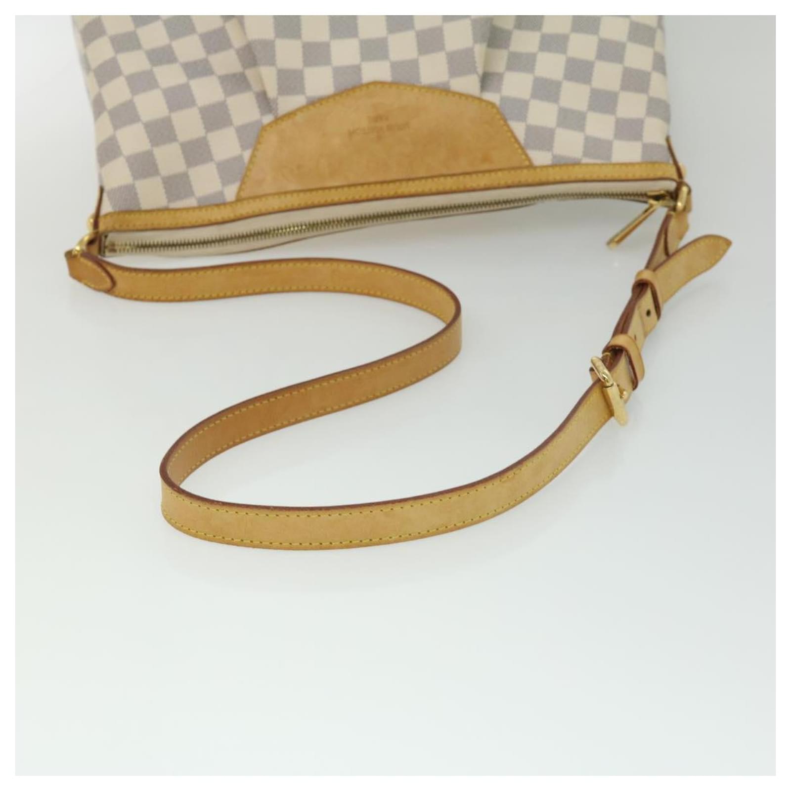 LOUIS VUITTON Damier Azur Siracusa MM Hand Bag N41112 LV Auth 32114  ref.683861 - Joli Closet