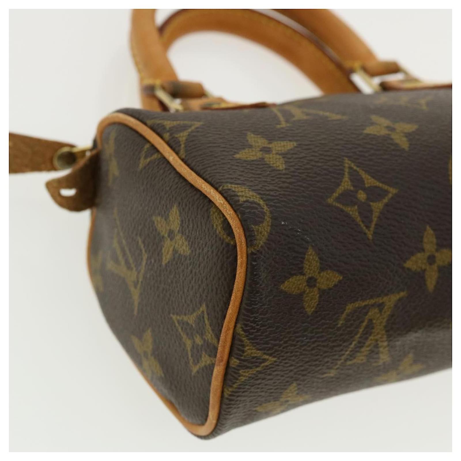 LOUIS VUITTON Monogram Mini Speedy Hand Bag M41534 LV Auth 32810 Cloth  ref.710758 - Joli Closet