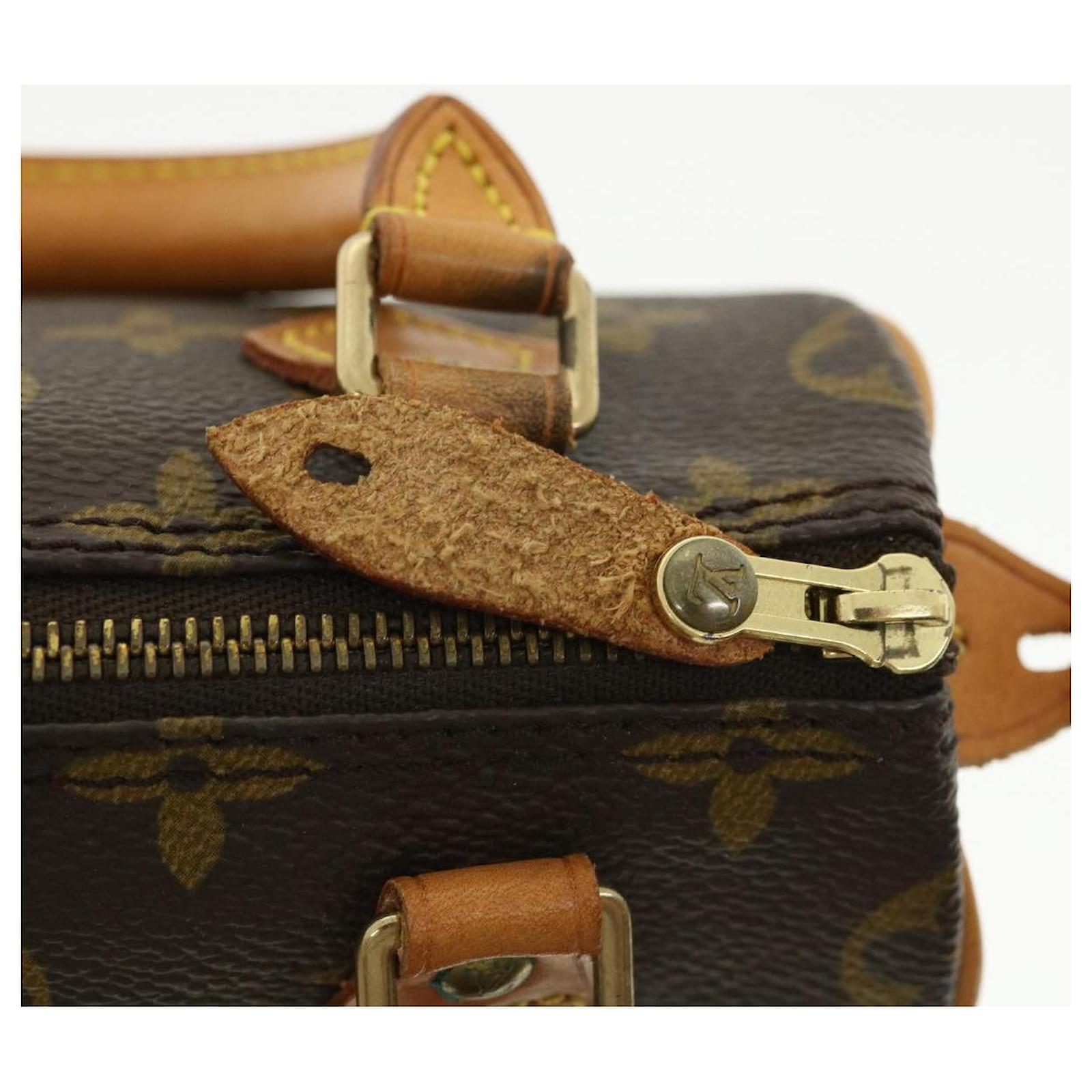 LOUIS VUITTON Monogram Mini Speedy Hand Bag M41534 LV Auth 32810 Cloth  ref.710758 - Joli Closet