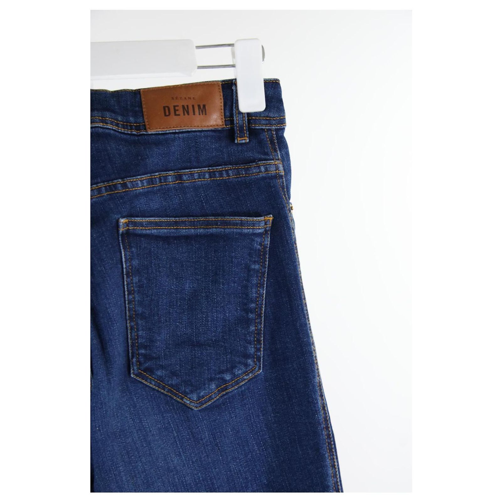 Jean Sezane Taille 38 - Bleu - Coupe Droite - Coton - Parfait état