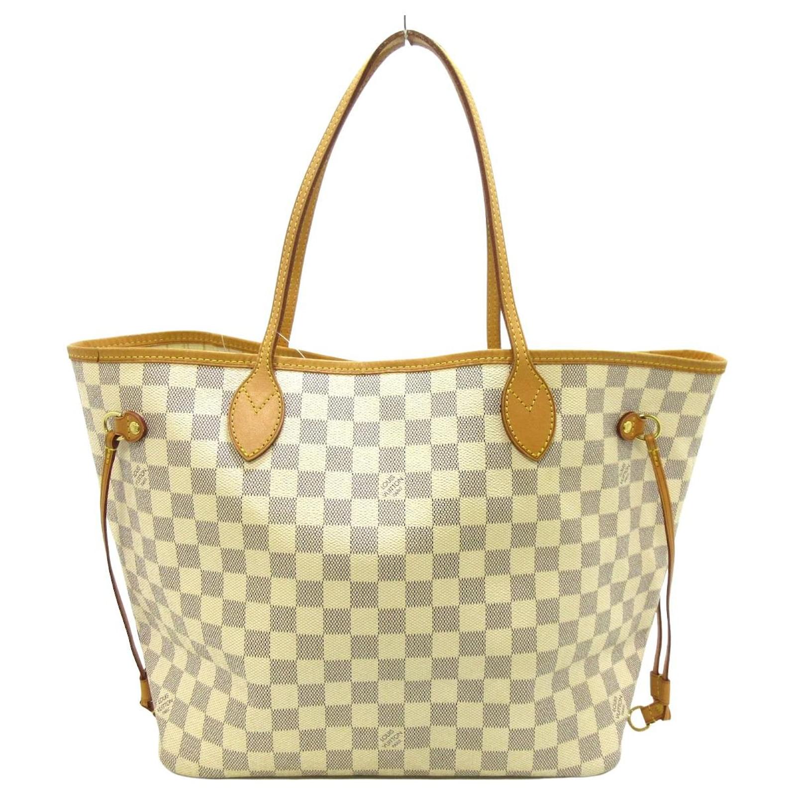 Neverfull cloth tote Louis Vuitton Turquoise in Cloth - 24638129