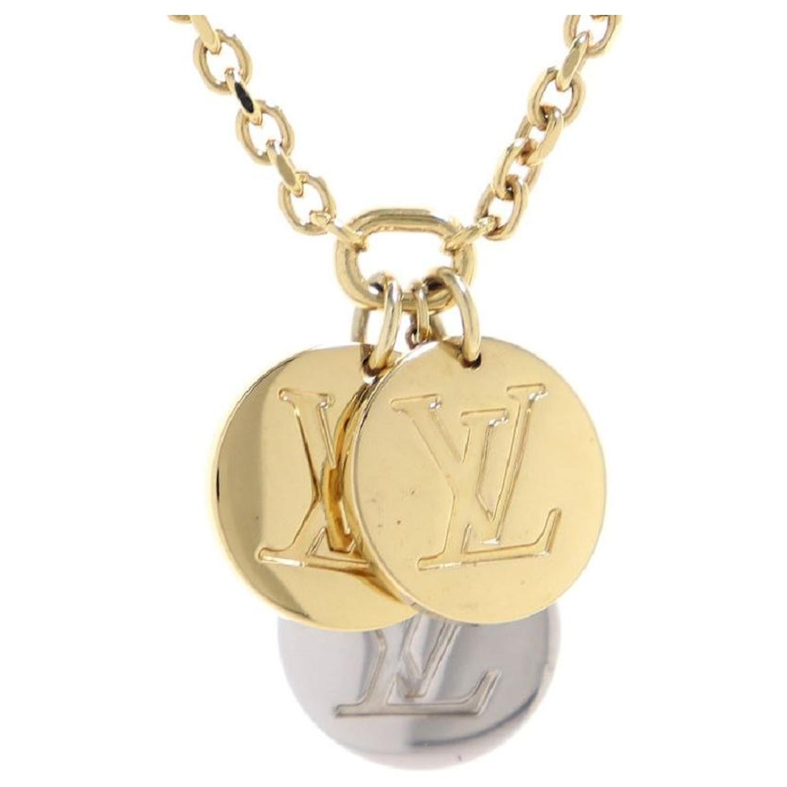 Louis Vuitton Collier Miss LV Necklace Pink White Gold hardware