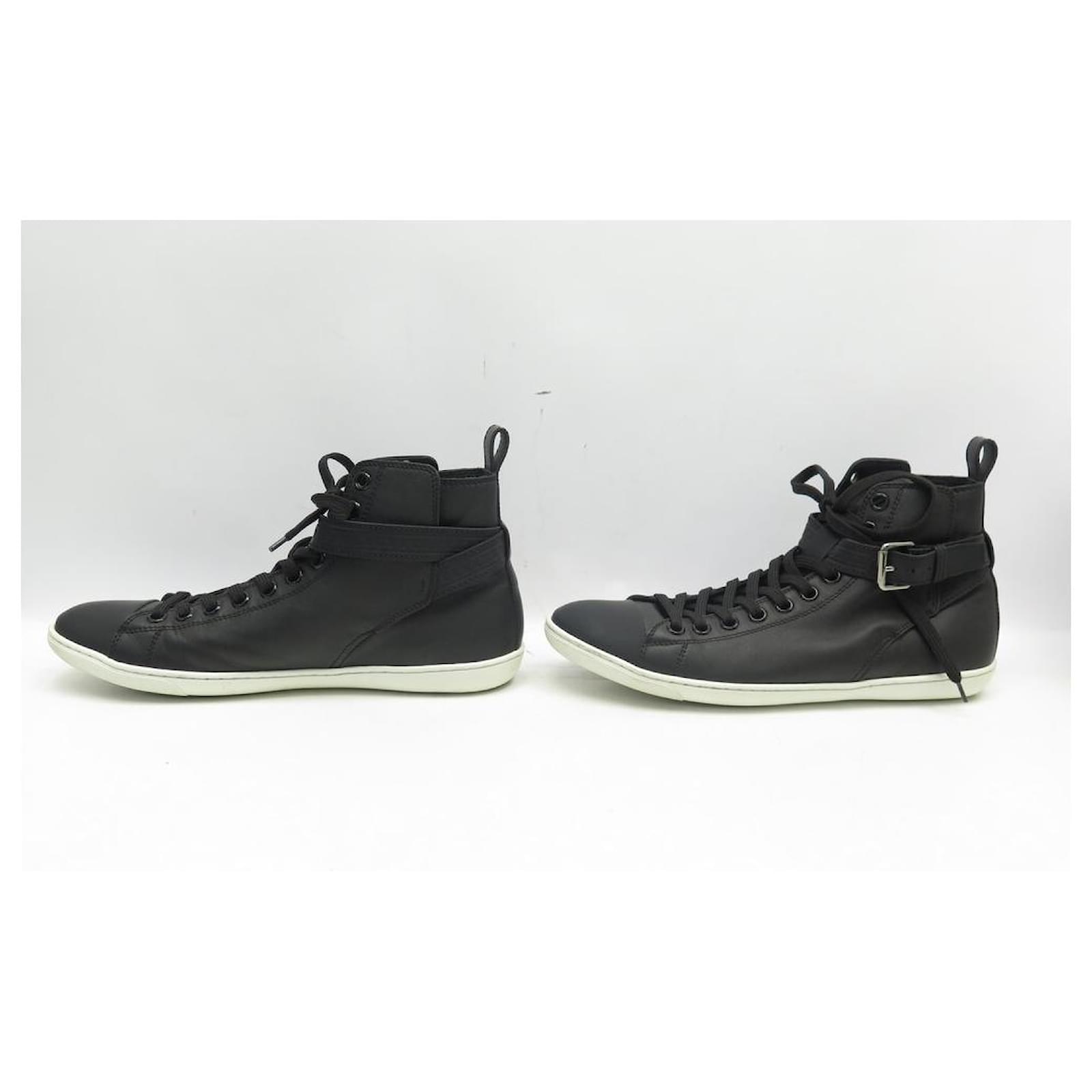 NEW LOUIS VUITTON FALCON HIGH TOP SNEAKERS SHOES 7 IT 42 LEATHER SNEAKERS  Black ref.685169 - Joli Closet