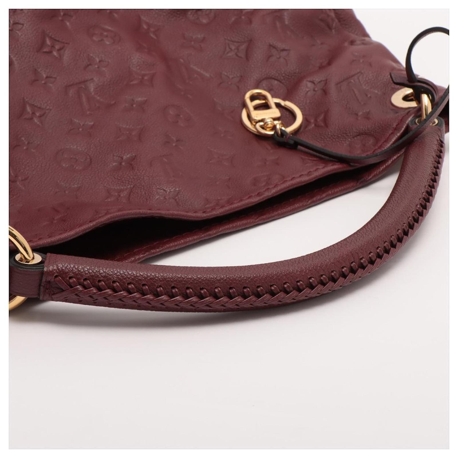Louis Vuitton Burgundy Empreinte Leather Artsy MM Bag Louis