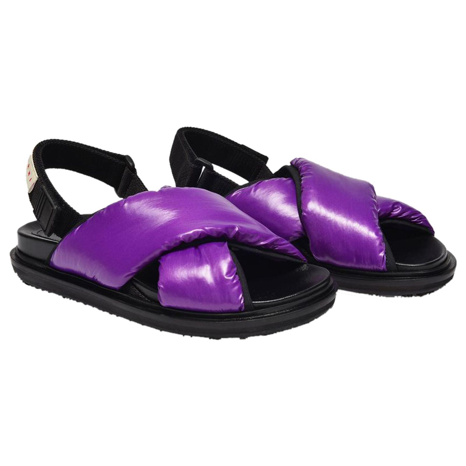 Marni Fb Cross Puffy Nylon in Purple Synthetic Leatherette  display picture 2