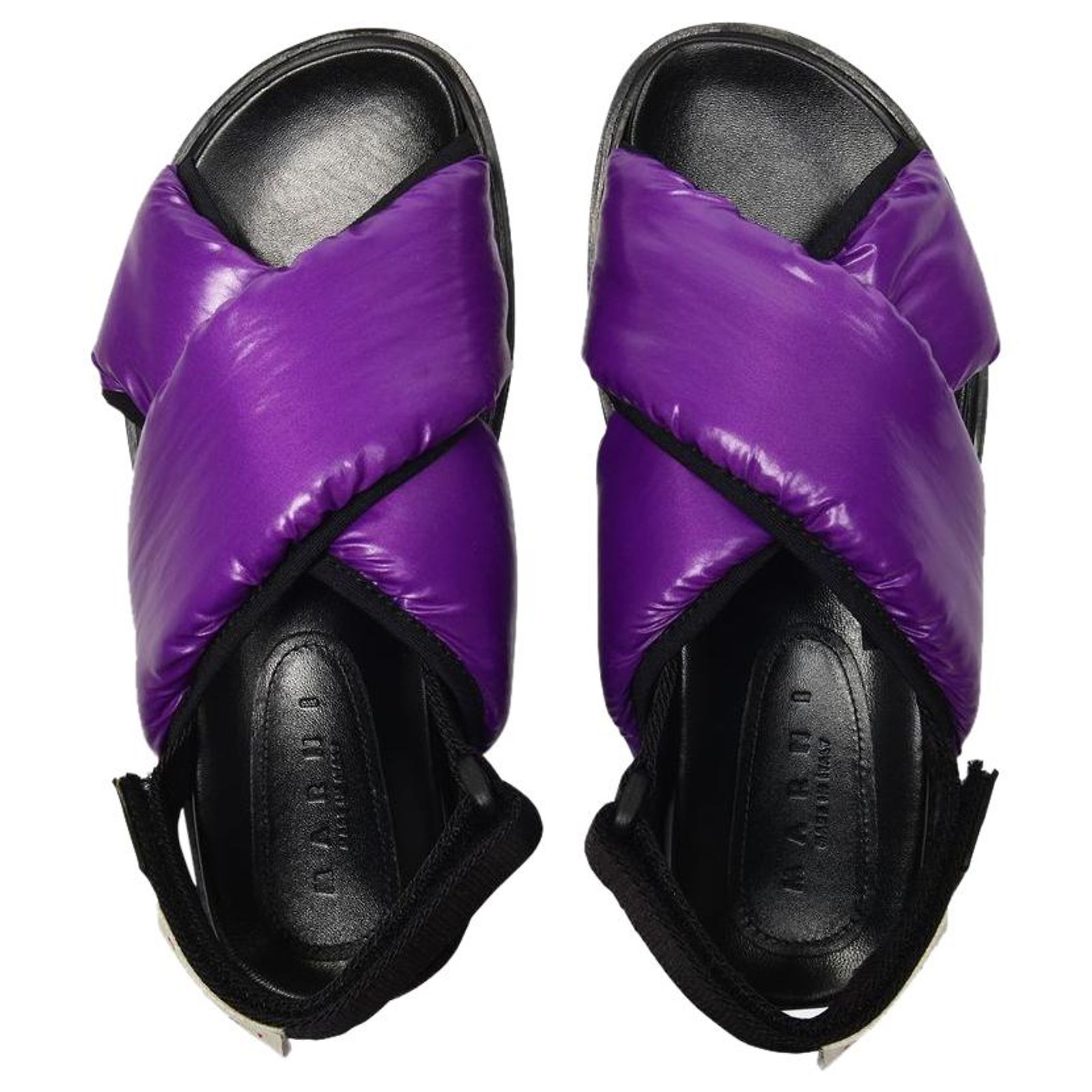 Marni Fb Cross Puffy Nylon in Purple Synthetic Leatherette 