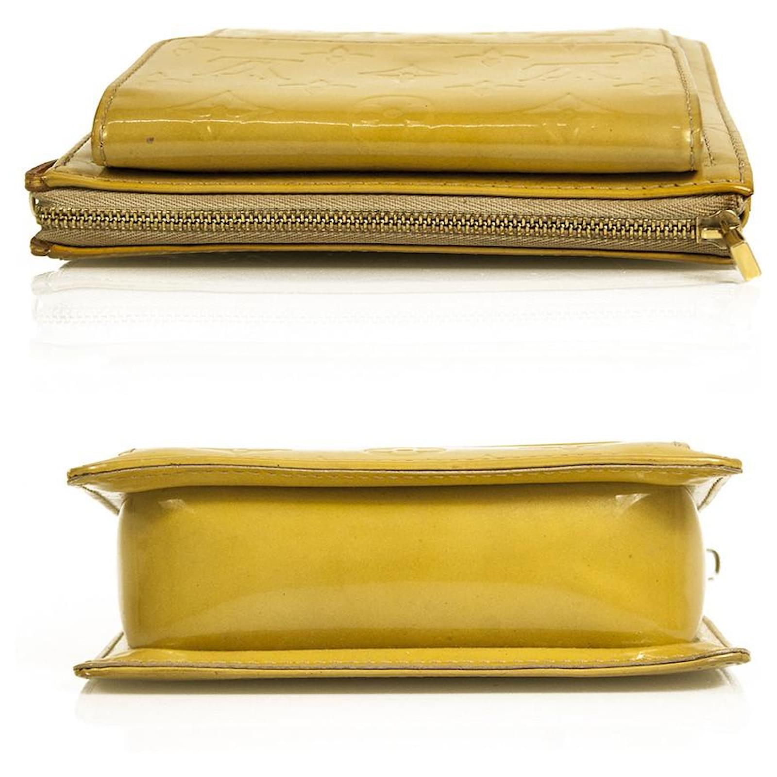 LOUIS VUITTON Monogram Vernis Mott Bag in yellow shoulder bag