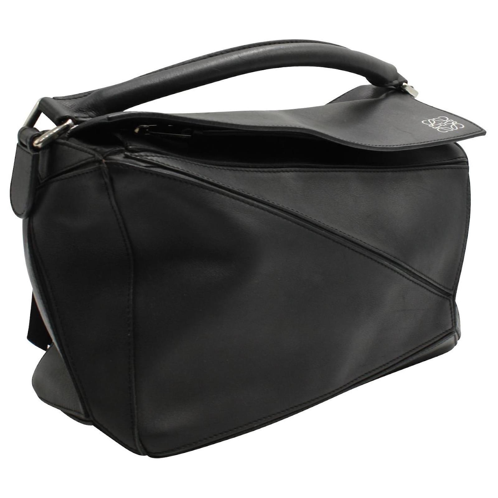 Loewe Black Medium Zip Puzzle Bag ref.687508 - Joli Closet