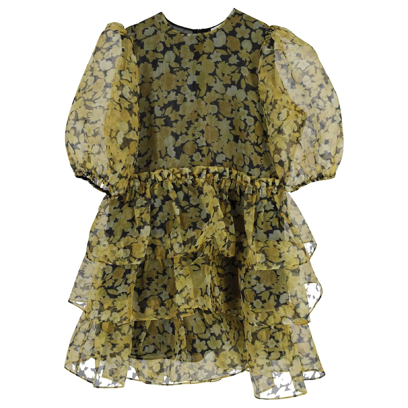 Ganni Skirt in Printed Shibori Organza