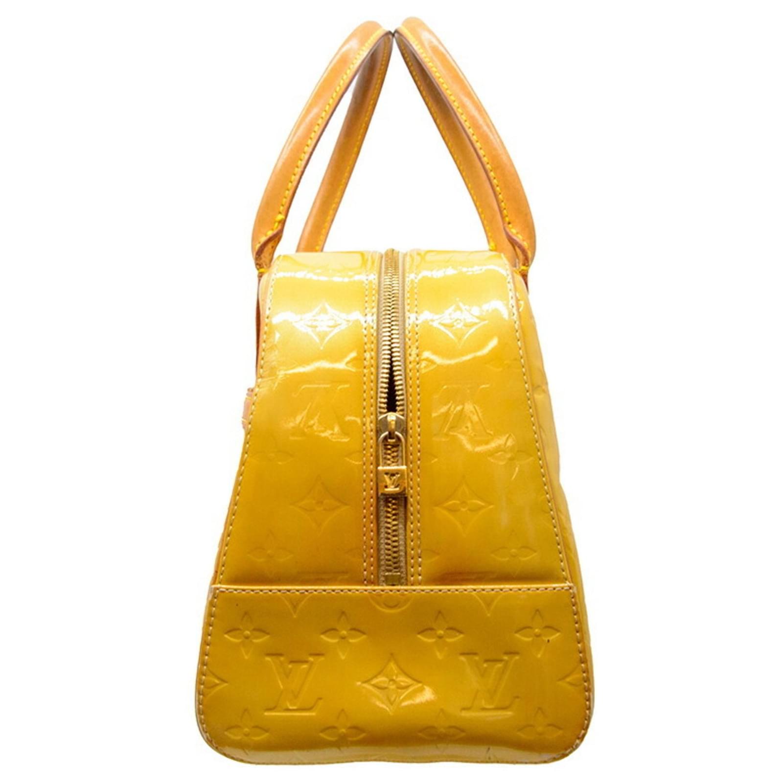 Tompkins square patent leather tote Louis Vuitton Yellow in Patent leather  - 35237498