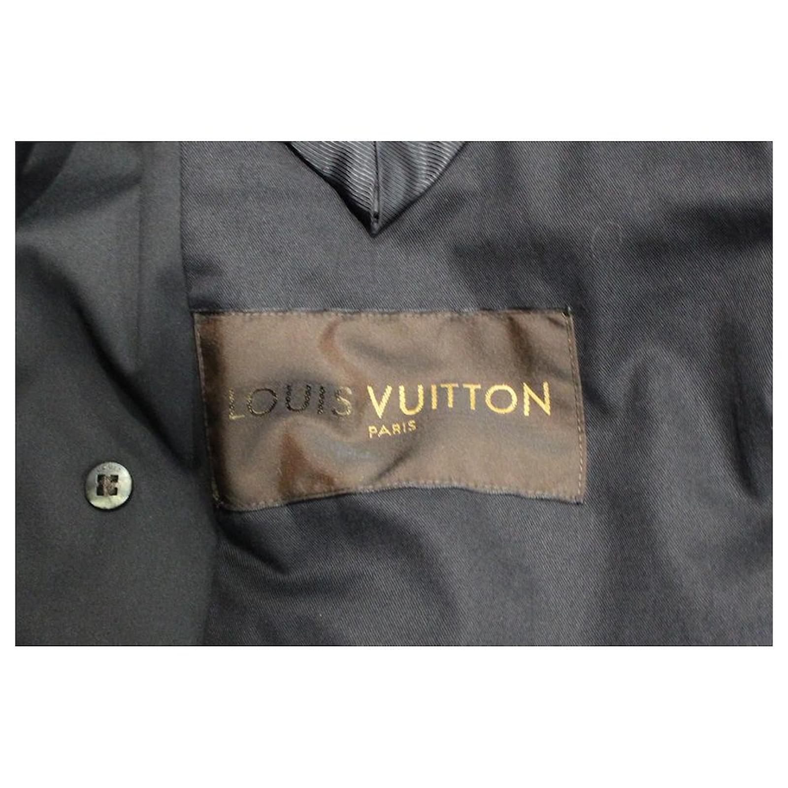 Louis Vuitton Men Coats Outerwear Black Cotton ref.688368 - Joli