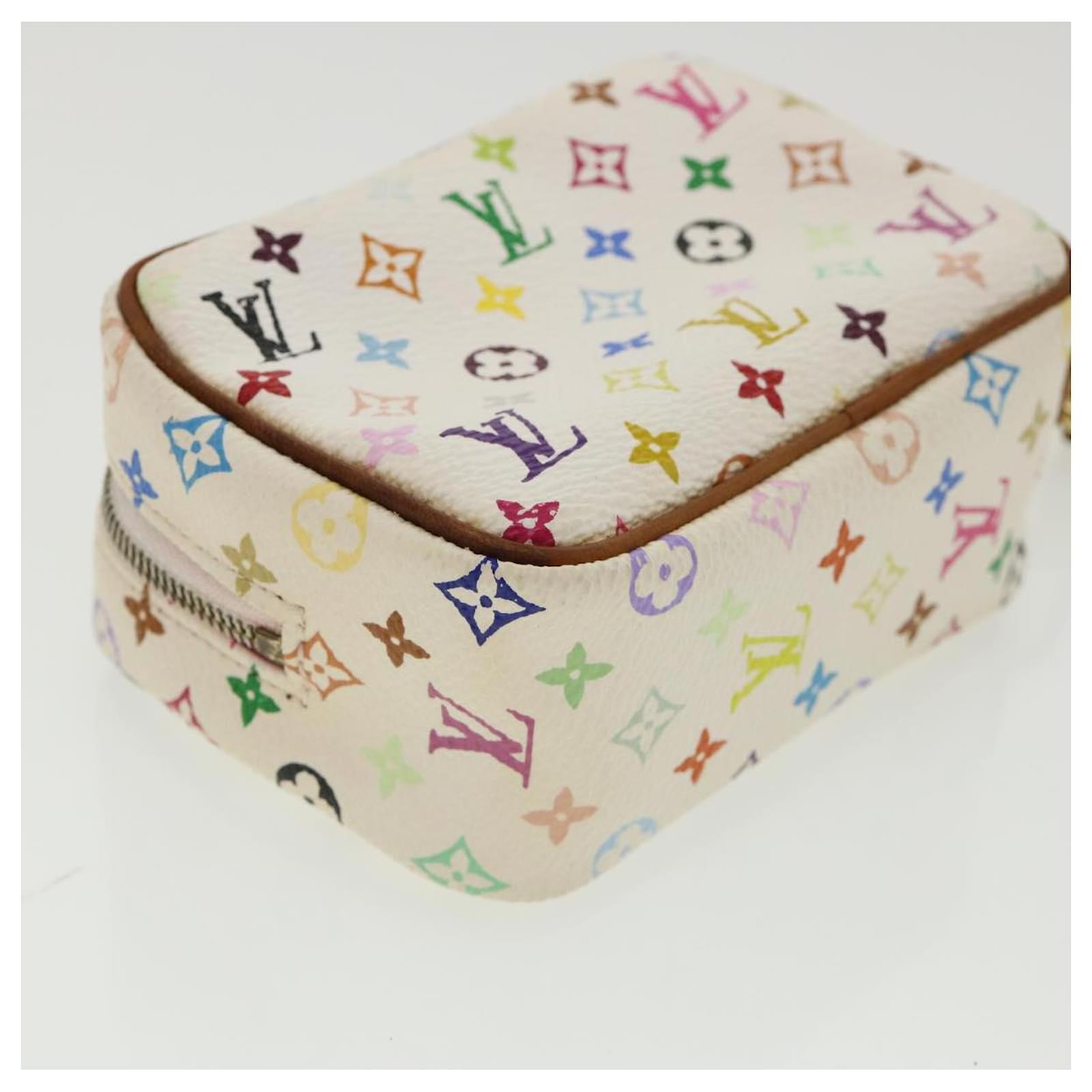 LOUIS VUITTON Monogram Multicolor Trousse Wapity Pouch White M58033 auth  49522 ref.1027362 - Joli Closet