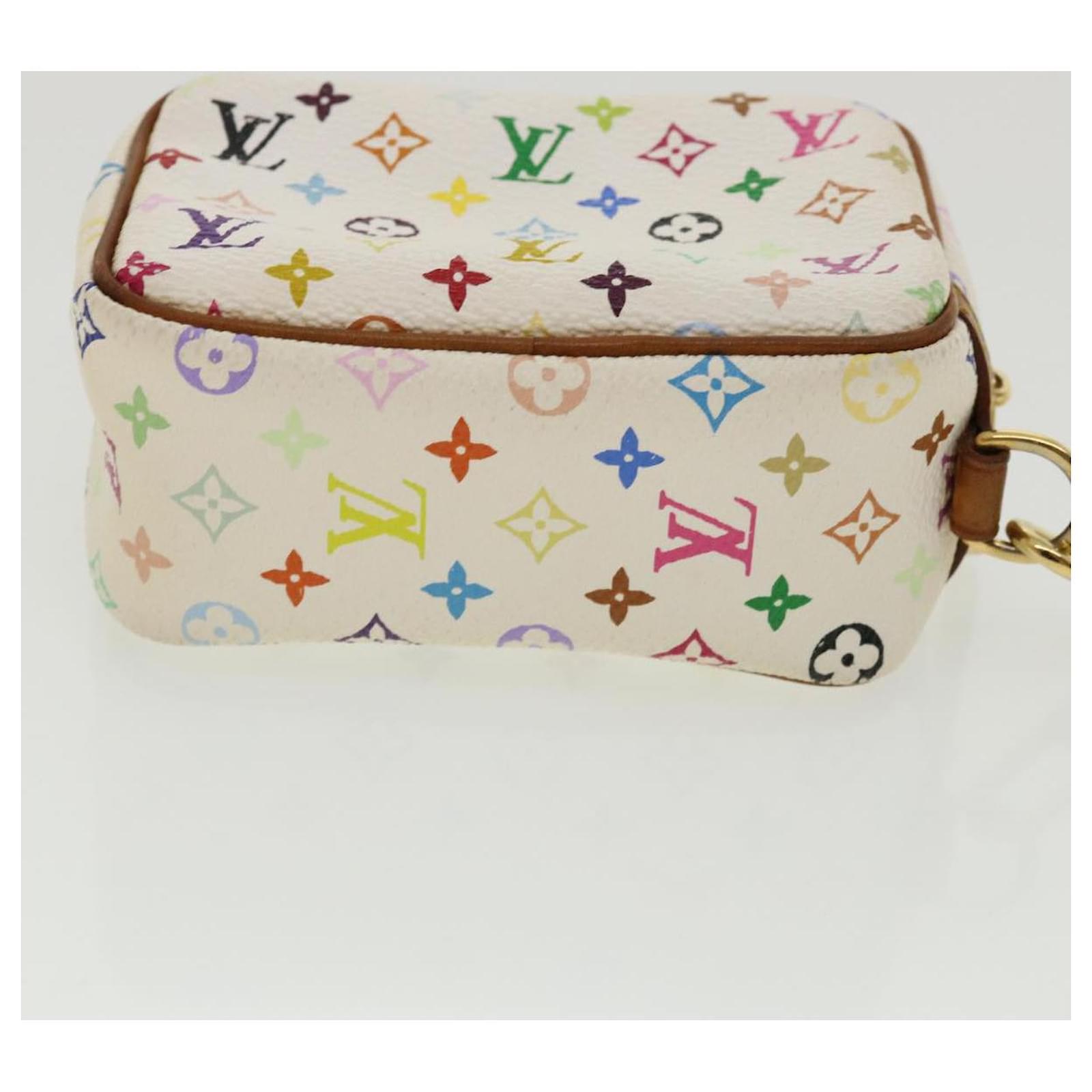 LOUIS VUITTON Monogram Multicolor Trousse Wapity Pouch White M58033 auth  49522 ref.1027362 - Joli Closet