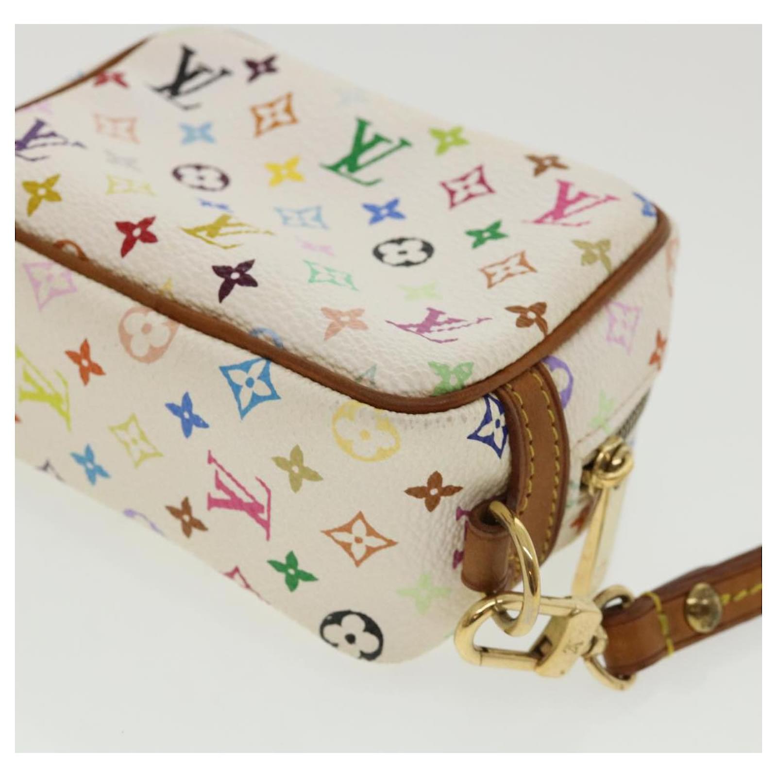 LOUIS VUITTON Monogram Multicolor Trousse Wapity Pouch White M58033 auth  49522 ref.1027362 - Joli Closet