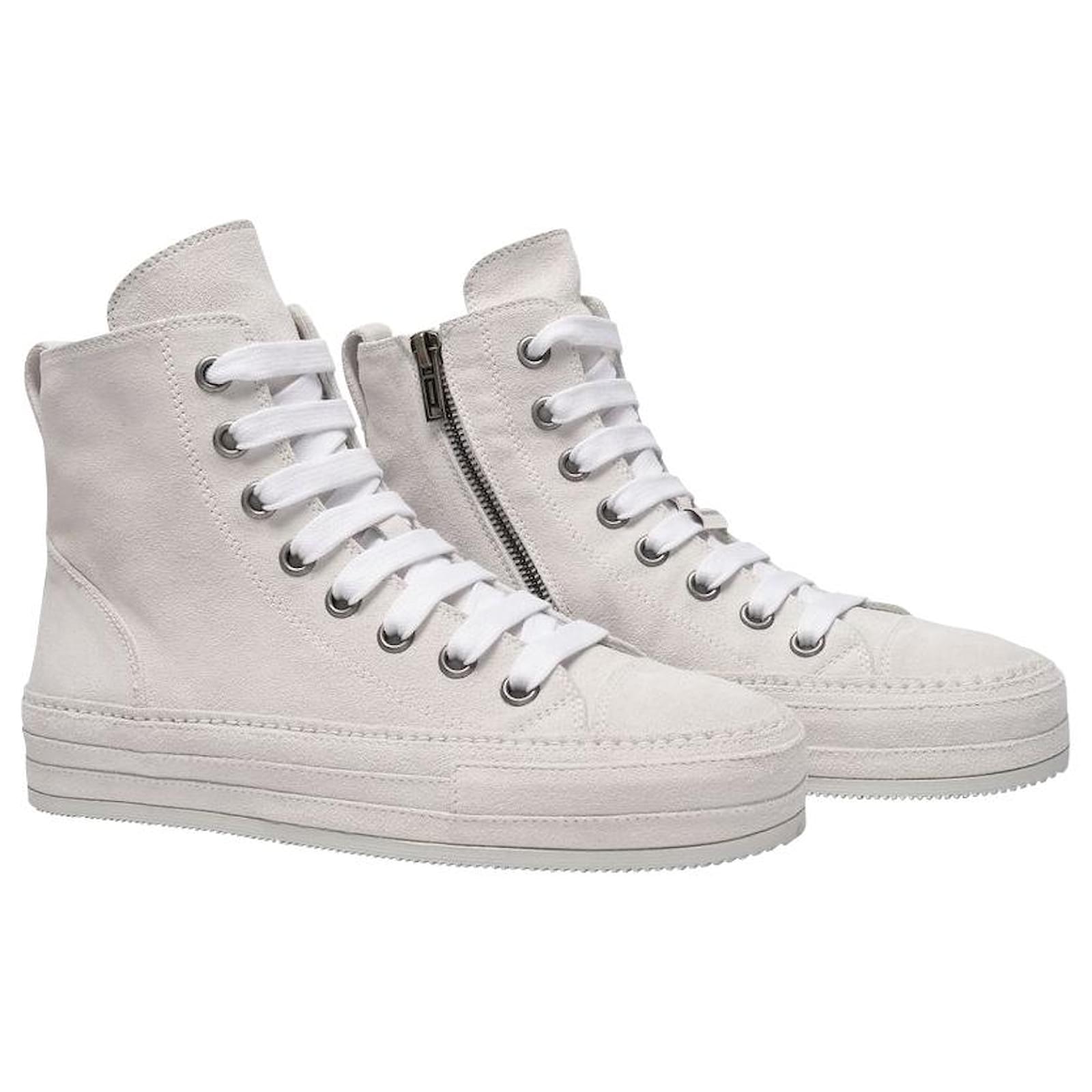 【関税込み】Ann Demeulemeester ホワイト Raven スニーカー Raven High-Top Sneakers Dirty White – Ann Demeulemeester