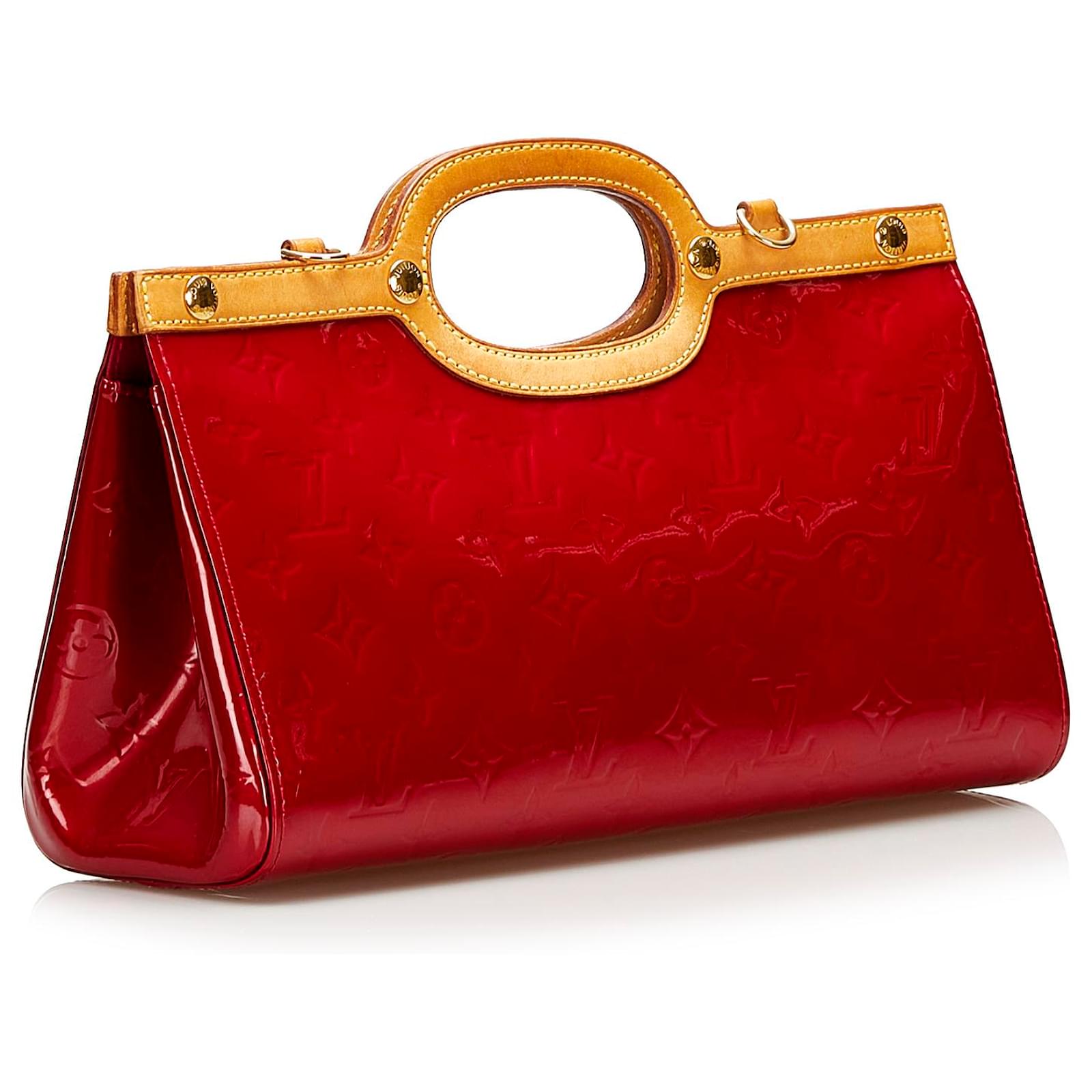 Louis Vuitton Red Monogram Vernis Roxbury Drive Leather Patent leather  ref.1004611 - Joli Closet