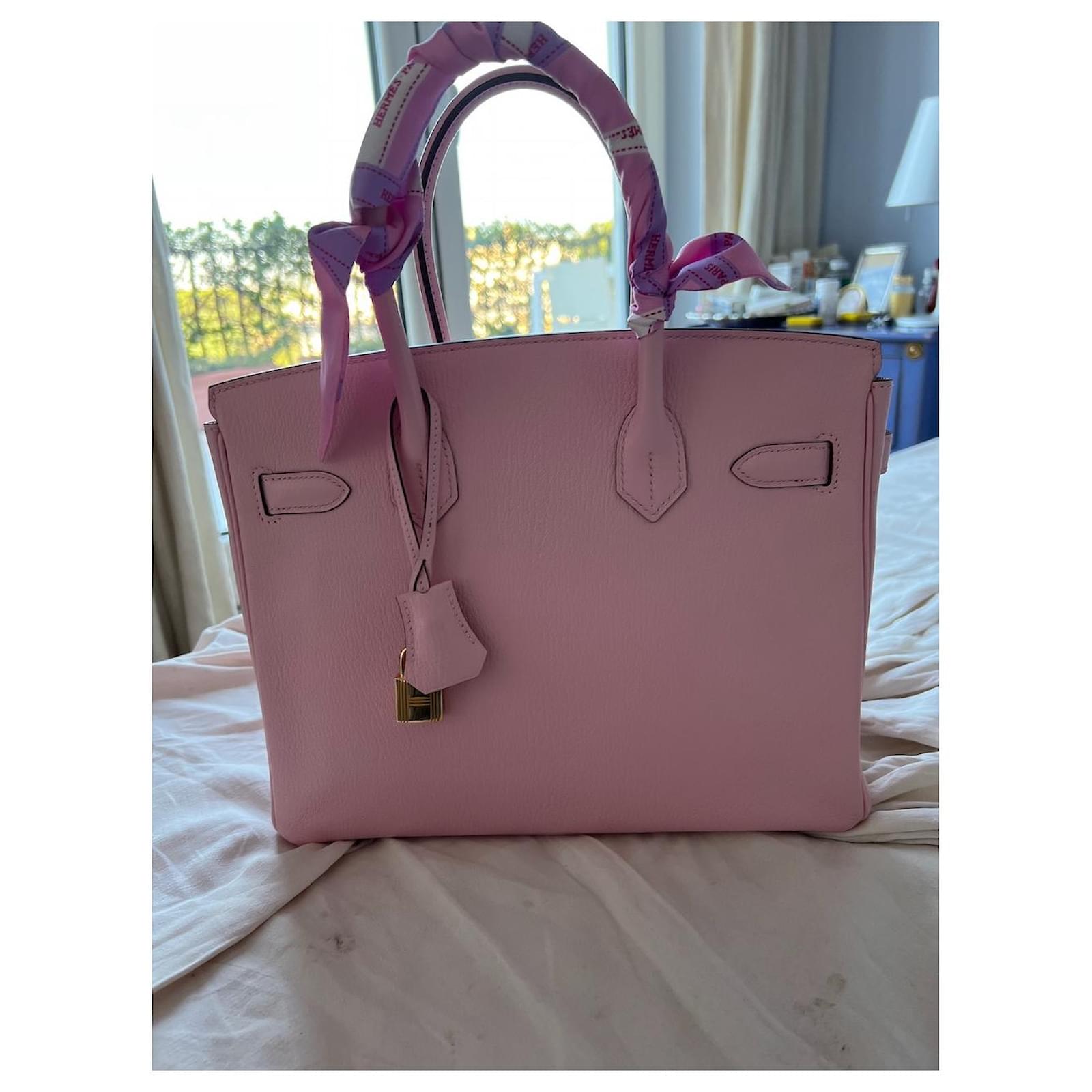 Hermès Birkin 30 HERMES ROSE SAKURA Pink Leather ref.690368 - Joli
