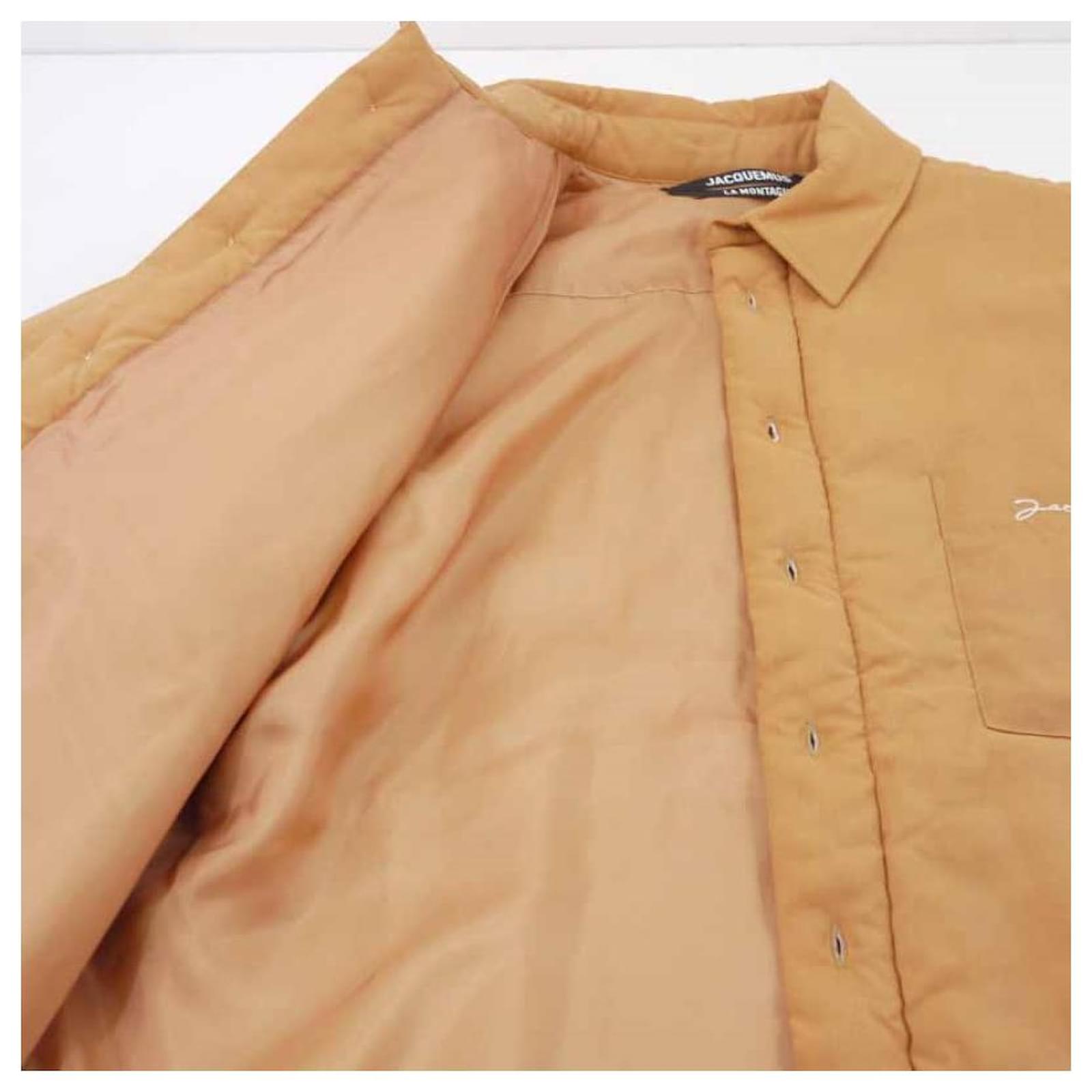 Jacquemus *ACQUEMUS Padded Jacket Shirt Jacket 21AW Orange Size