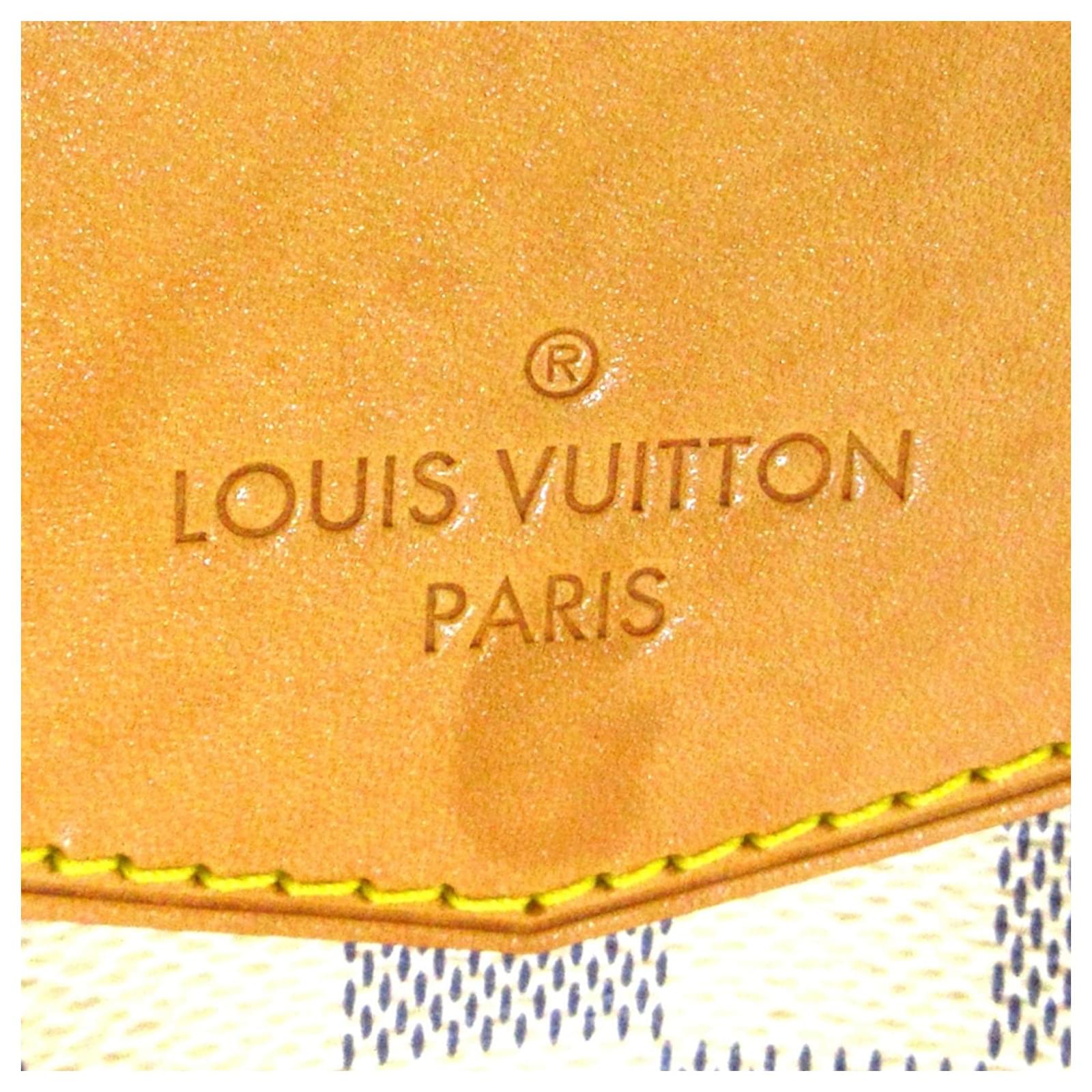 Louis Vuitton White Damier Azur Siracusa PM Cloth ref.691393