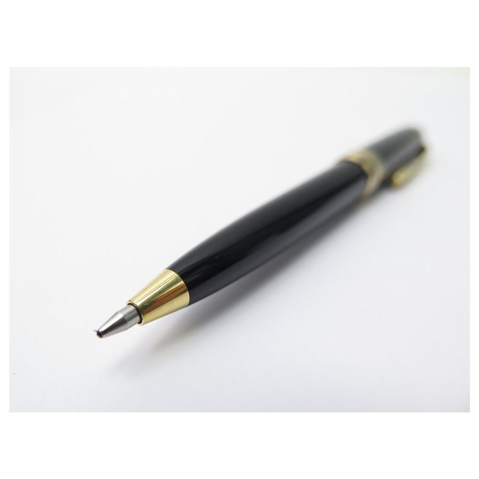 Stylo Montblanc Meisterstück Classique Roller à Bille - Noir Avec Écrin 2002 - Occasion