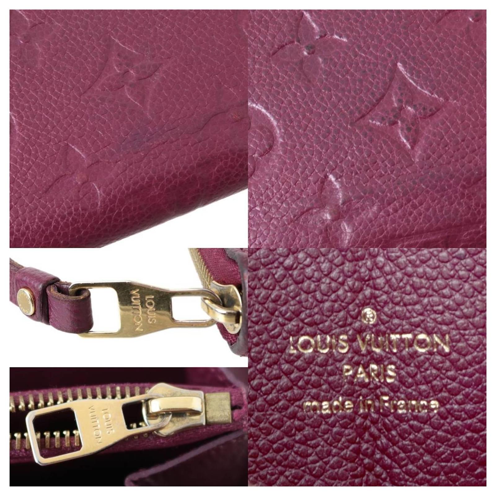 Louis Vuitton Zippy Wallet Red Cloth ref.782484 - Joli Closet