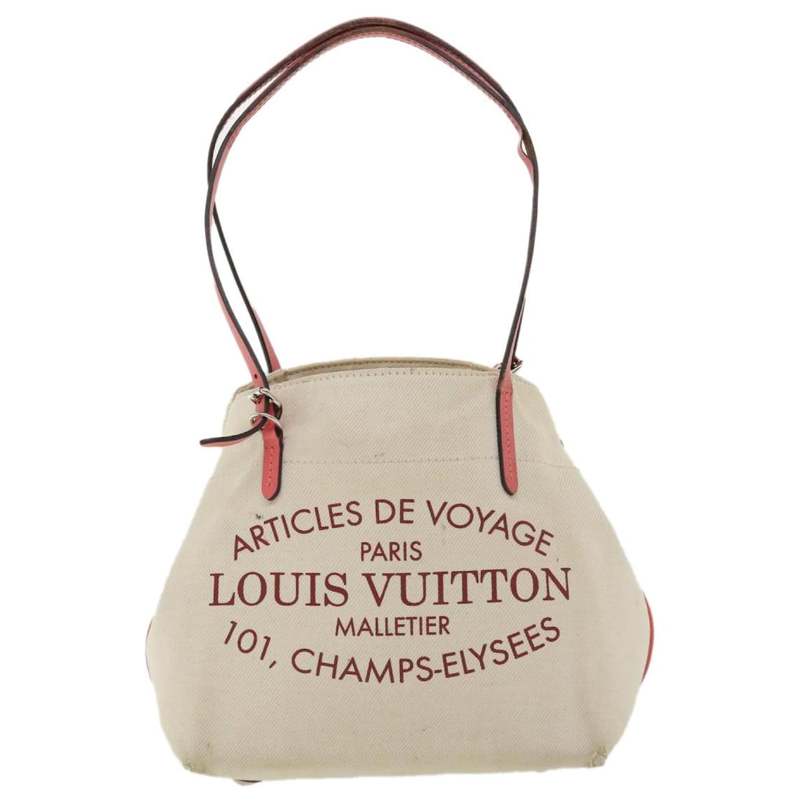 LOUIS VUITTON Cabas PM Shoulder Bag Canvas Coraille M94505 LV Auth