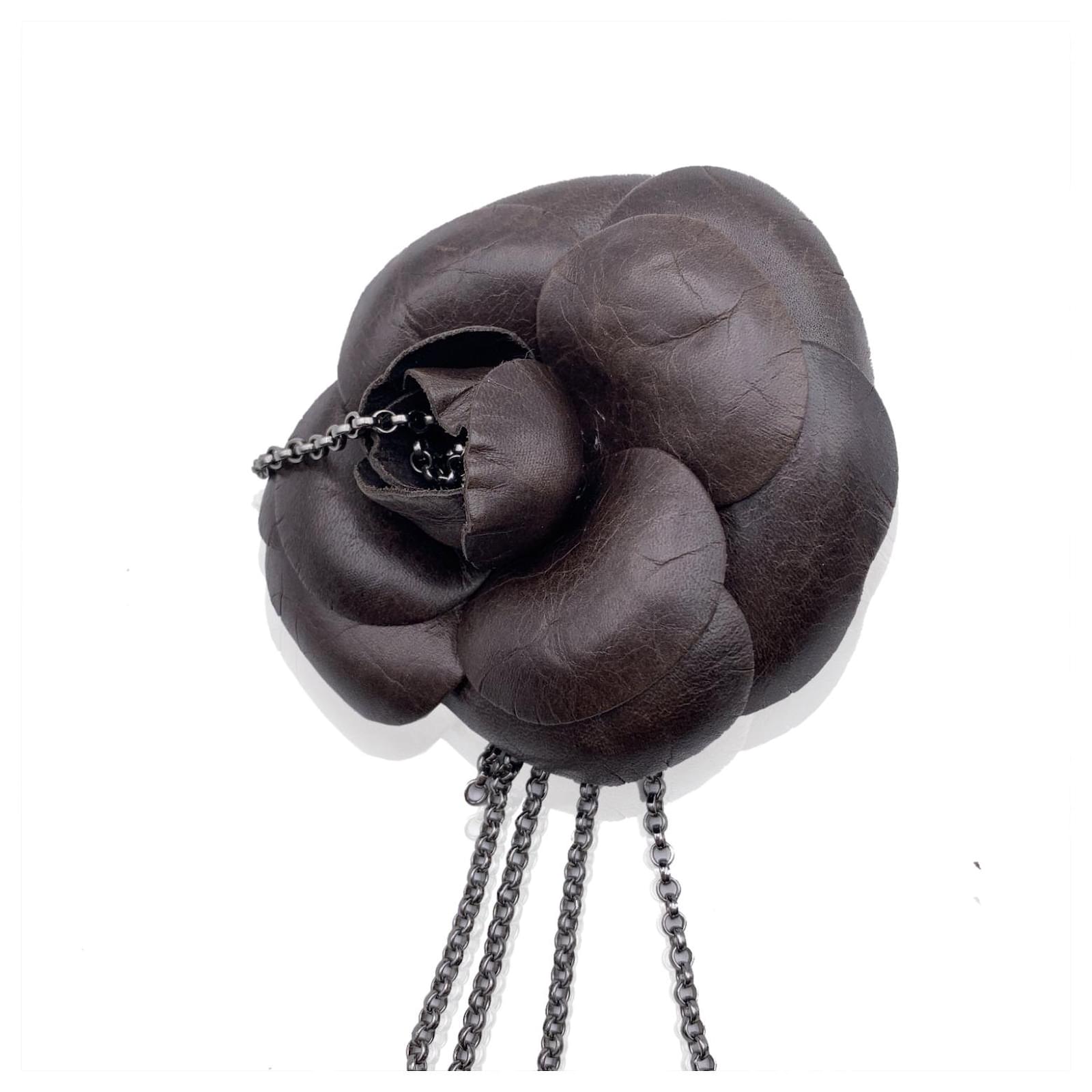 Broche Nœud Marron Et Dorée Avec Strass - 2,6 Pouces - Neuf Sans Boîte