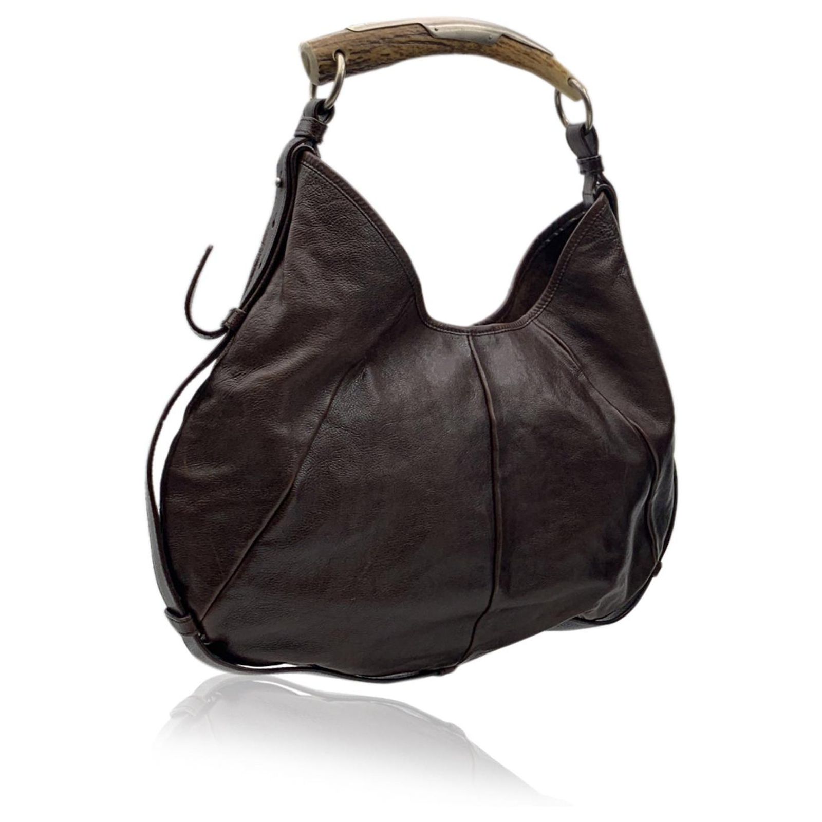 Sacoche Bandoulière Hobo Chinese Laundry - Marron, Grande, Chaîne Florale, Neuf Avec étiquettes