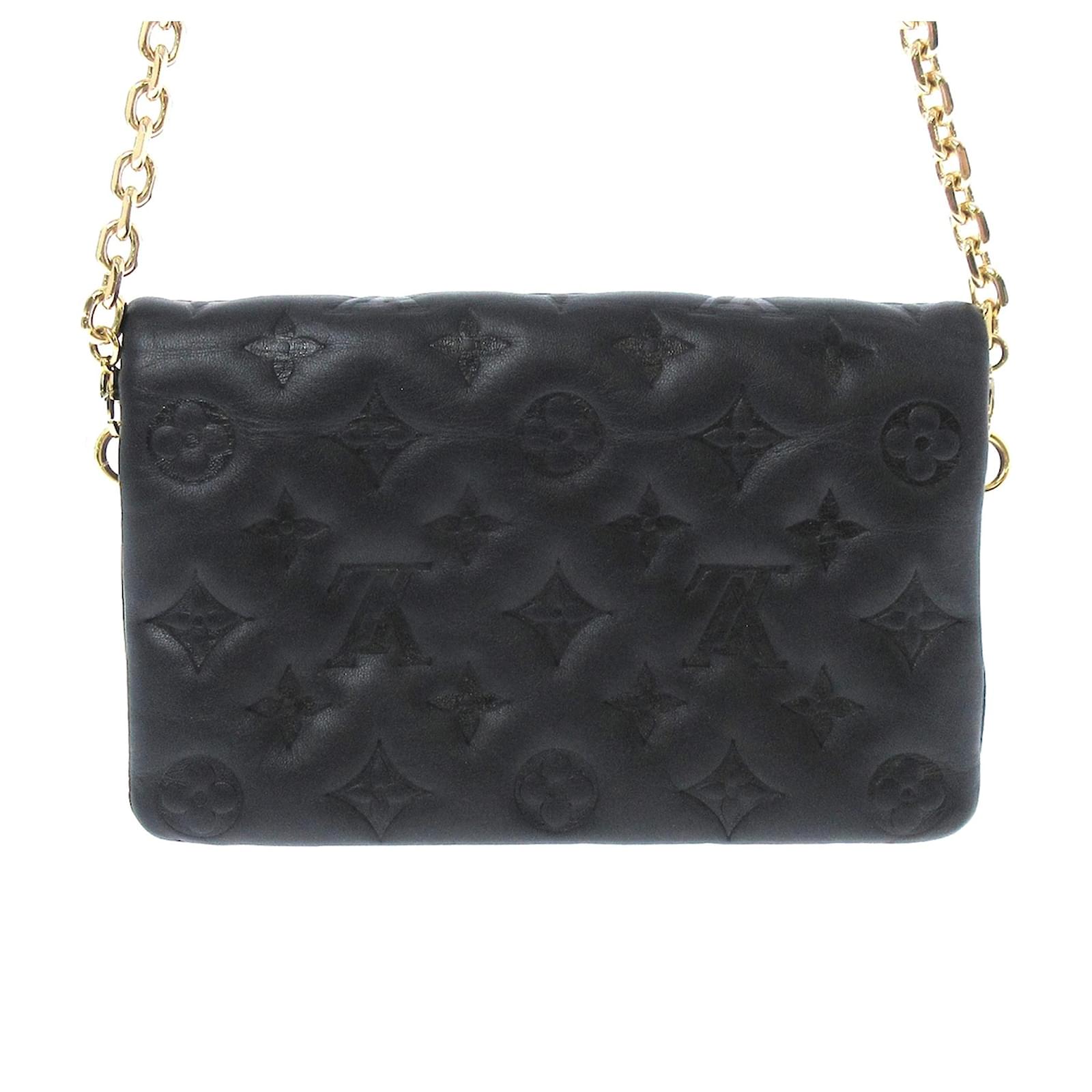 Louis Vuitton Black Monogram Empreinte Coussin Pochette