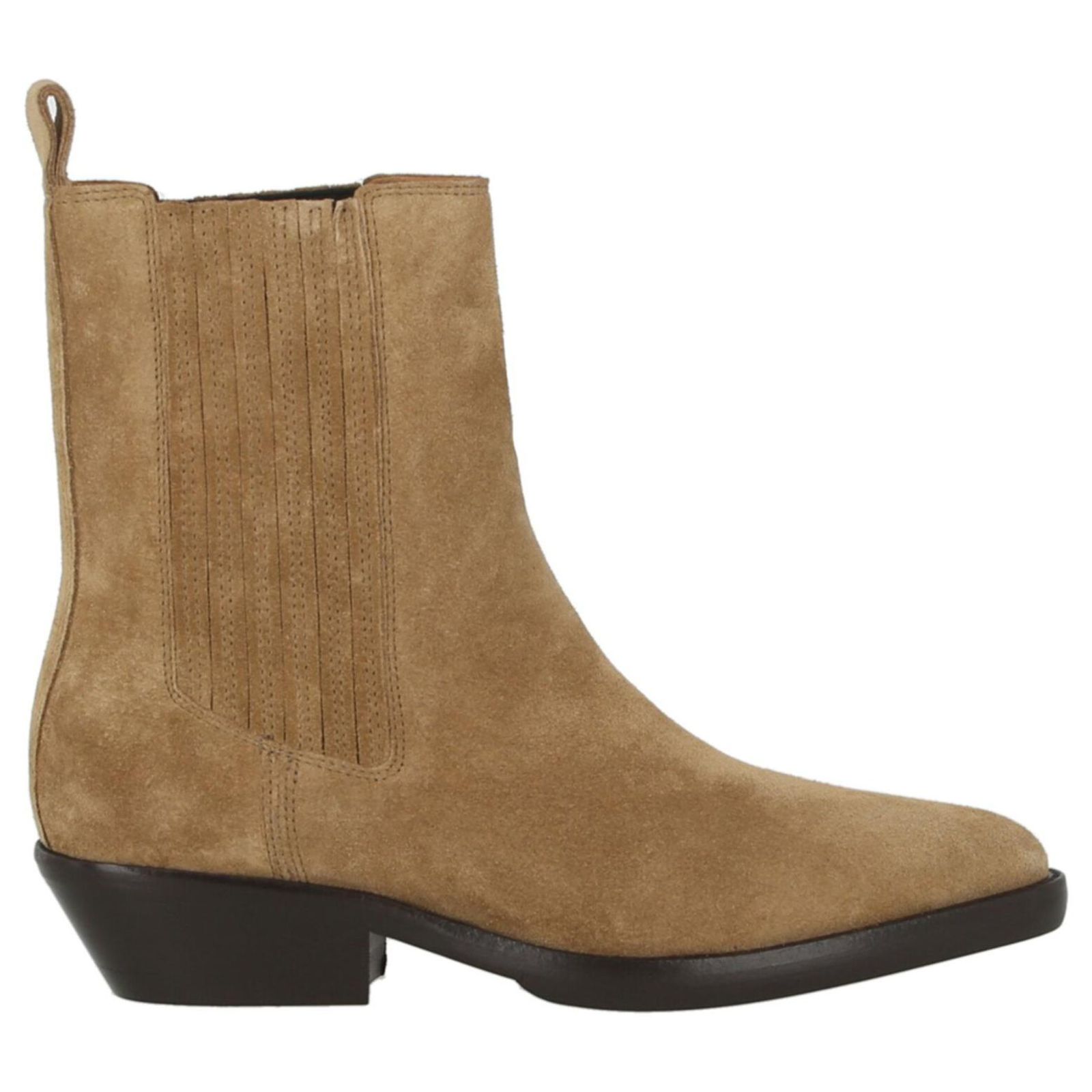 Bottes Western Isabel Marant Lomero En Daim Beige - Taille 37, Neuves Avec Boîte Et Sac
