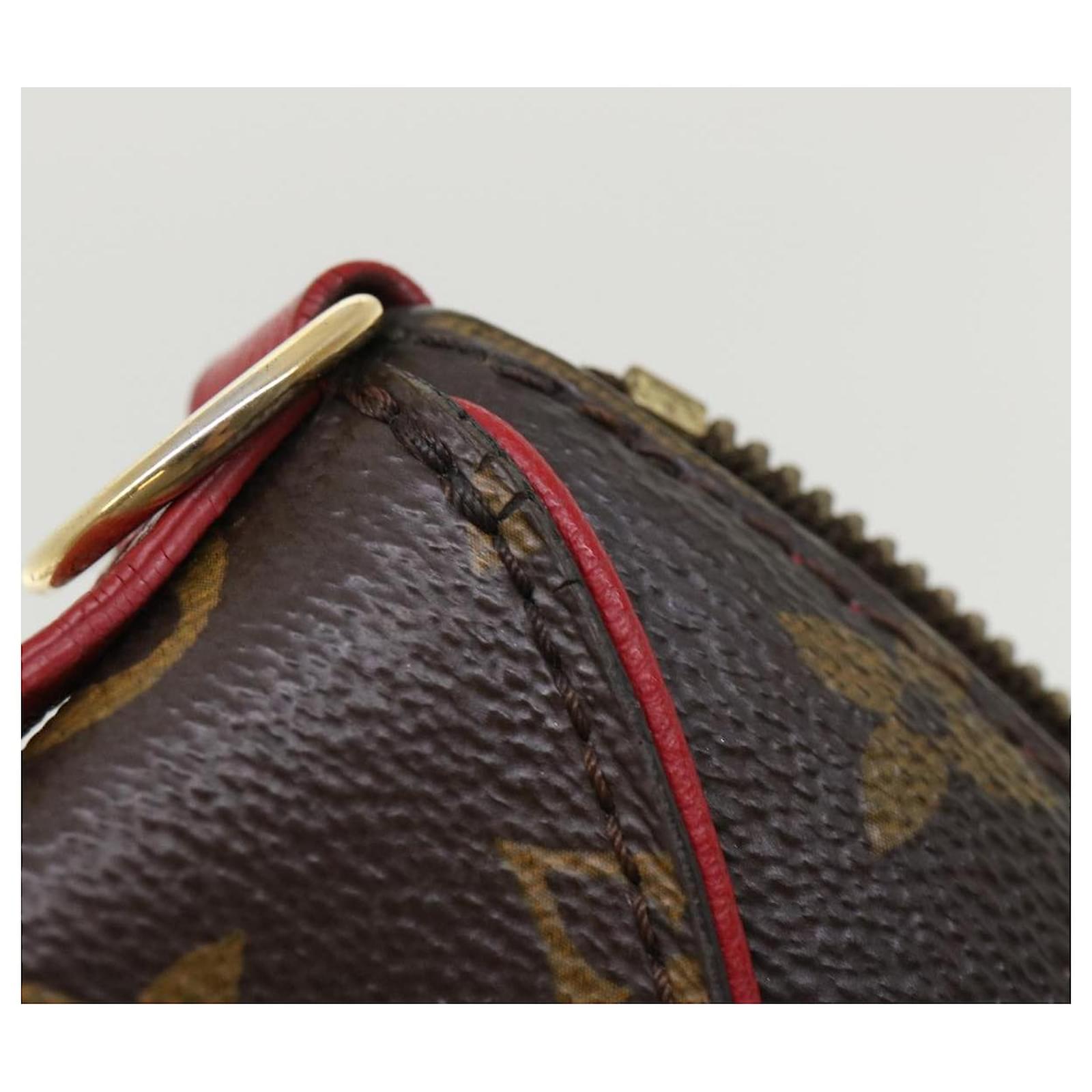 Louis Vuitton Handtasche, M44027 Monogram Tournelle PM braun/rot