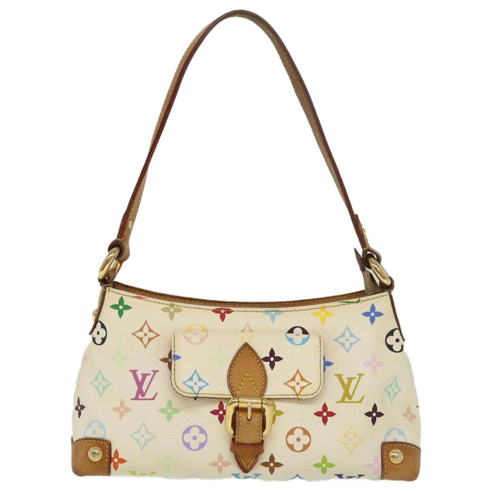 Louis Vuitton, Bags, Auth Louis Vuitton M4098 Monogrammulticolore Eliza  Shoulder Bag White