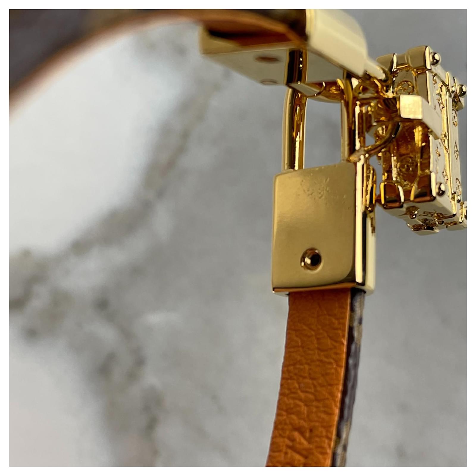 Louis Vuitton Petite Malle Charm Bracelet Brown Cloth ref.693470