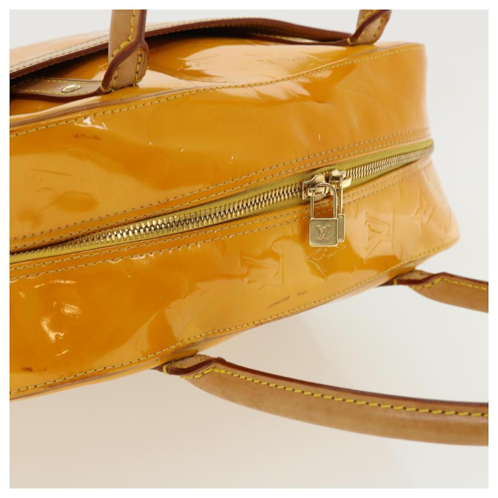 Tompkins square patent leather tote Louis Vuitton Yellow in Patent leather  - 35237498